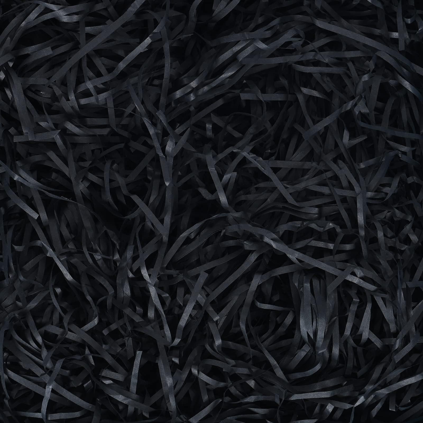 100g Black Shredded Tissue Paper for Gift Boxes Decoration, Empty Gift Box Filling Paper, Filler Paper for Valentine's Day, Christmas, Birthday Gift Decorations, DIY Gift Packaging