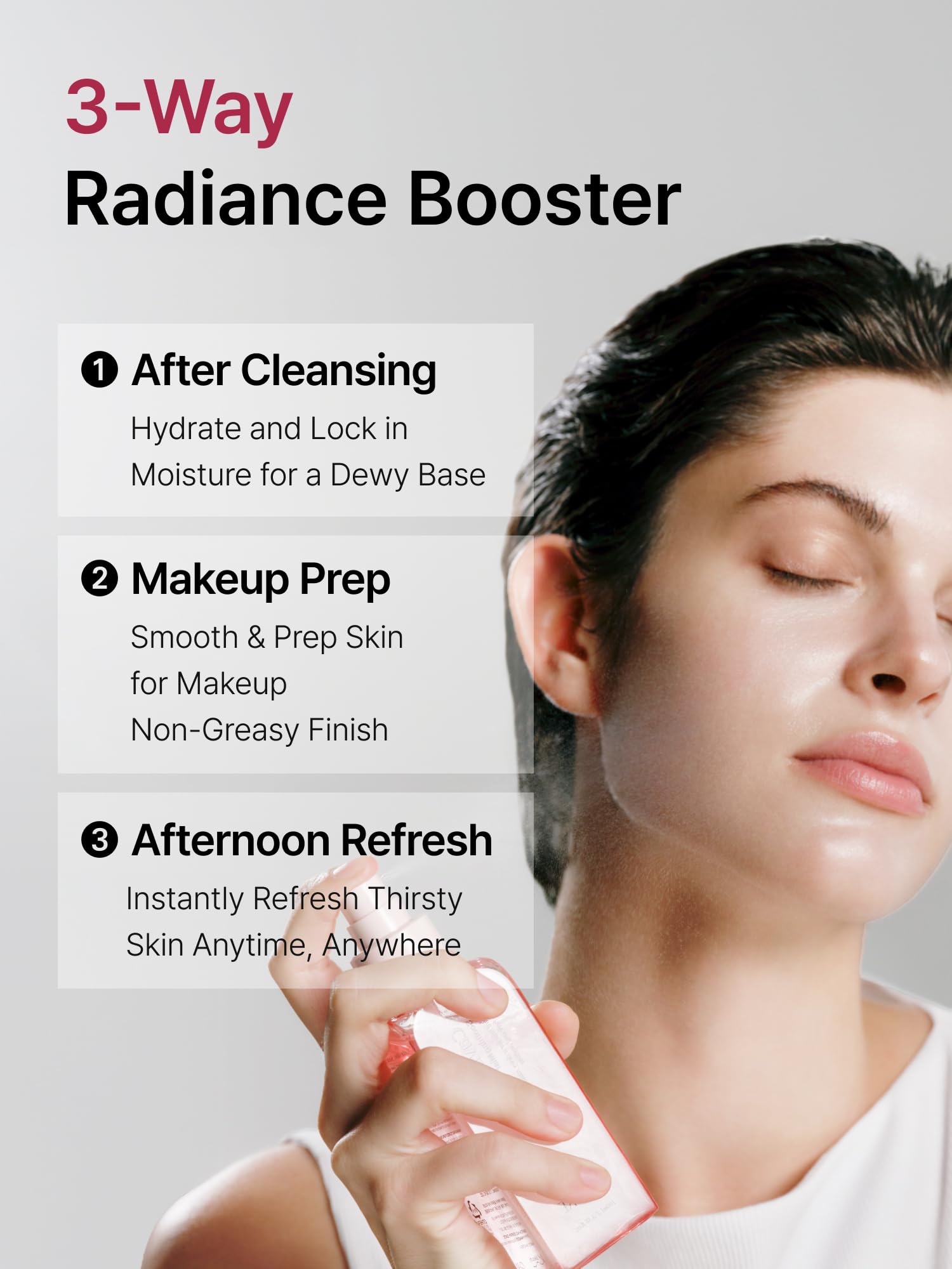 Caviar Glow Soothing Face Mist Serum Spray with Caviar & Squalane