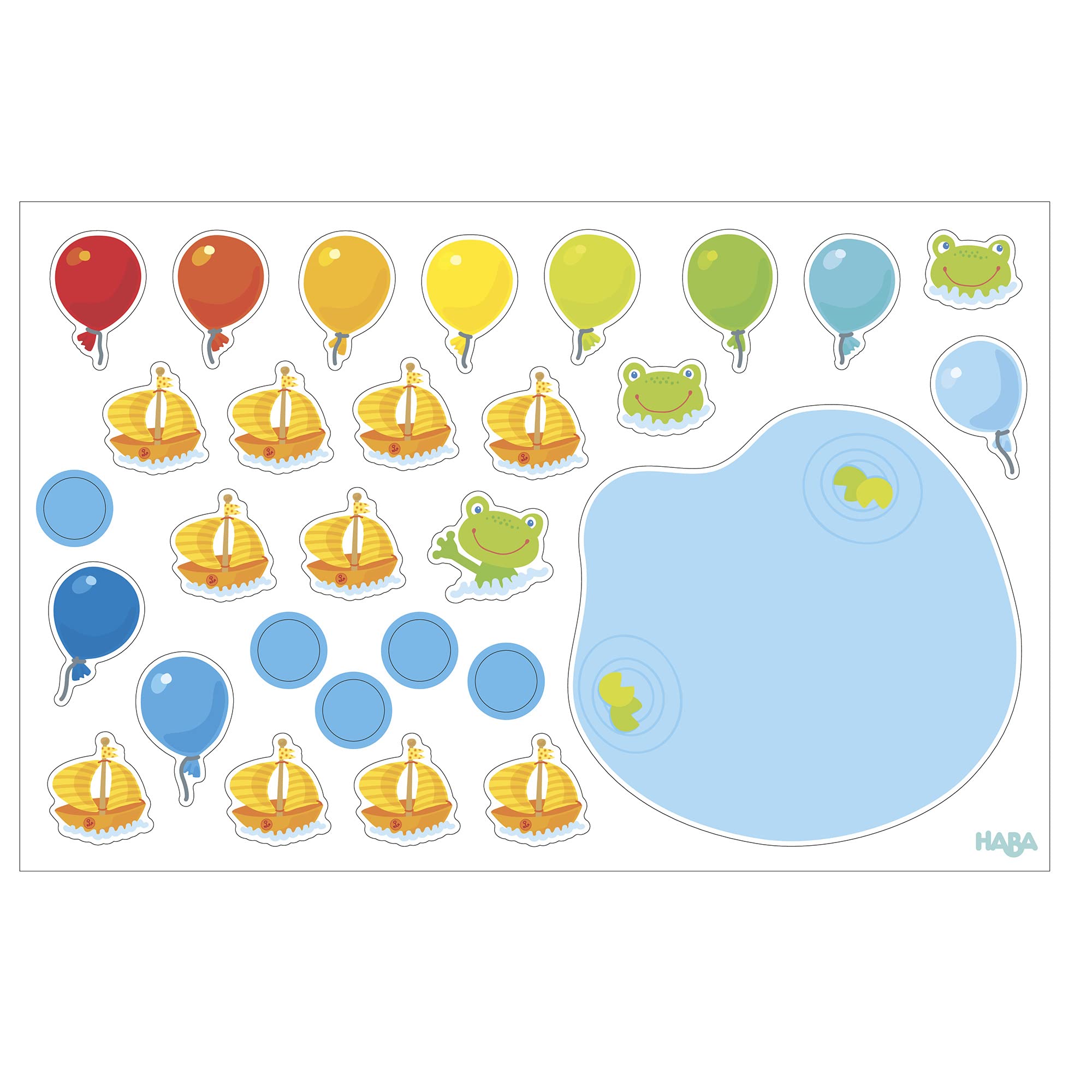 HABA 302589 - Magnetspiel-Box 1, 2, Zählerei, Fröhlich-buntes Zahlen-Legespiel ab 4 Jahren, Zum spielerischen Kennenlernen von Mengen und Lösen erster Rechenaufgaben