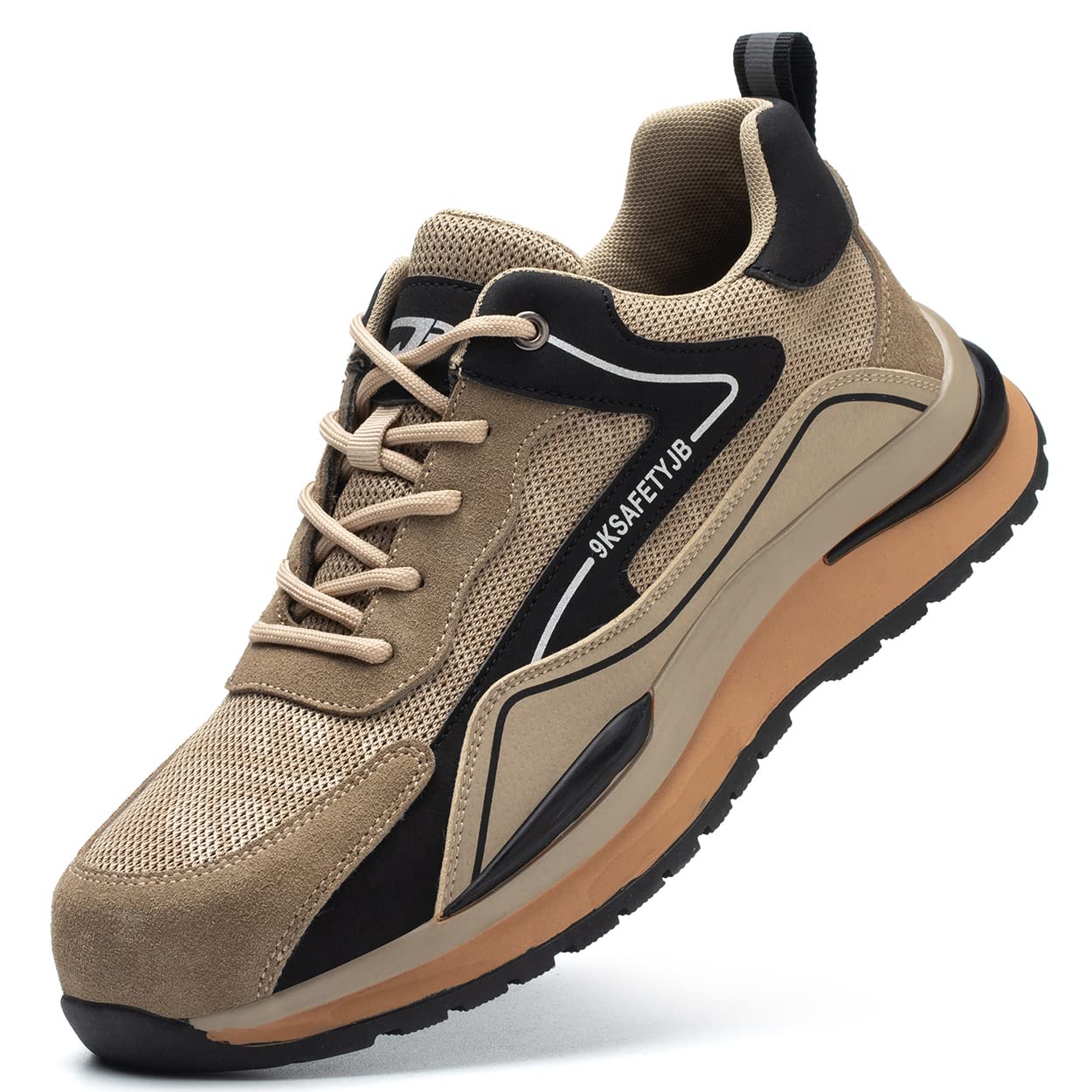 Dajingkj Werkschoenen voor dames, veiligheidsschoenen, licht, stalen
