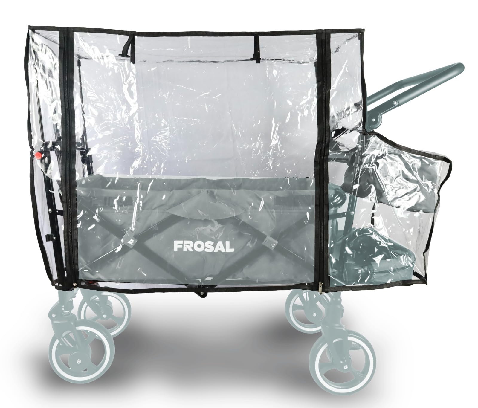 FROSAL Regenverdeck für Bollerwagen Paul Regenschutz Regen-Hülle Schutzhaube
