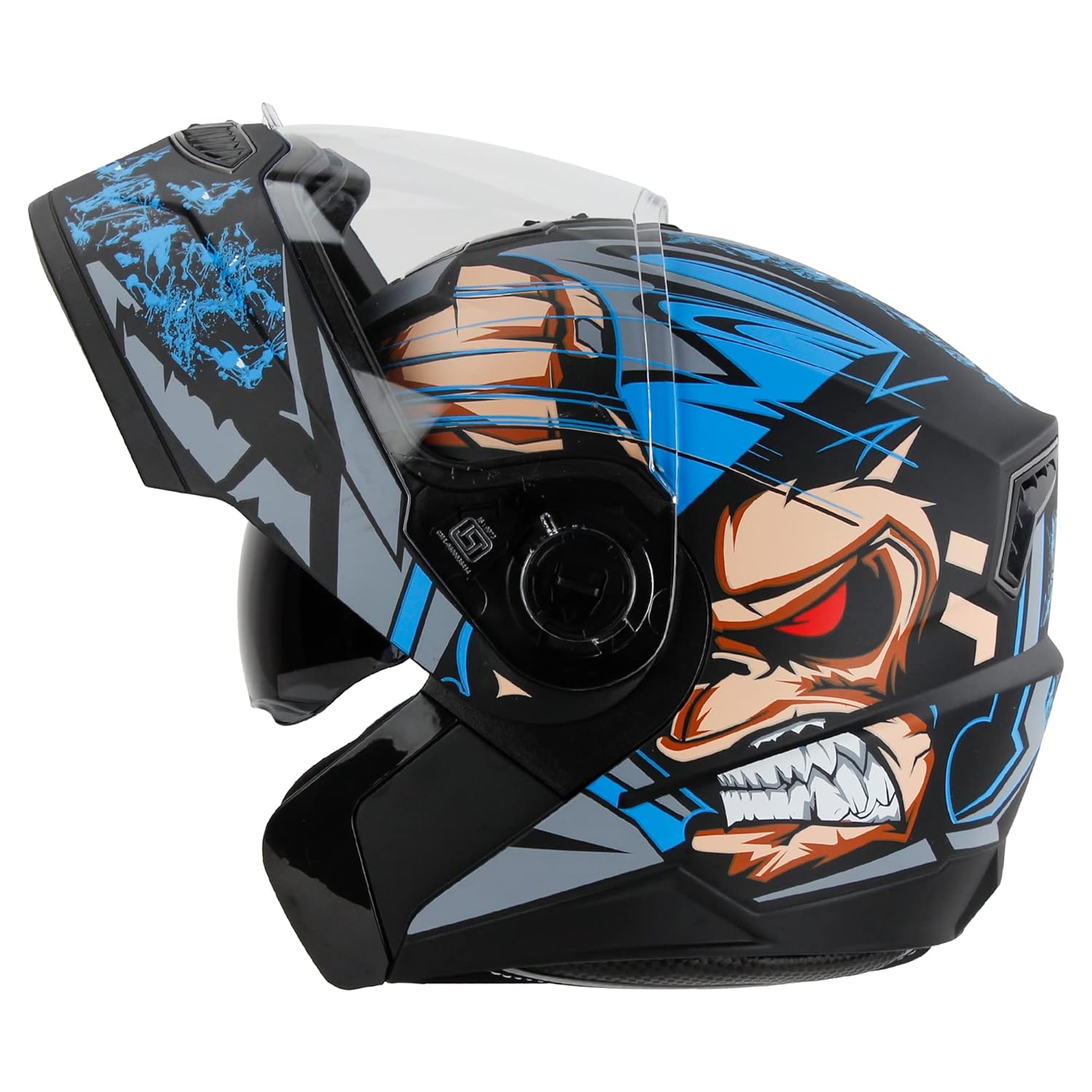 Steelbird SBA7 Ape ISI Certified FlipUp Helmet for Men and Women with