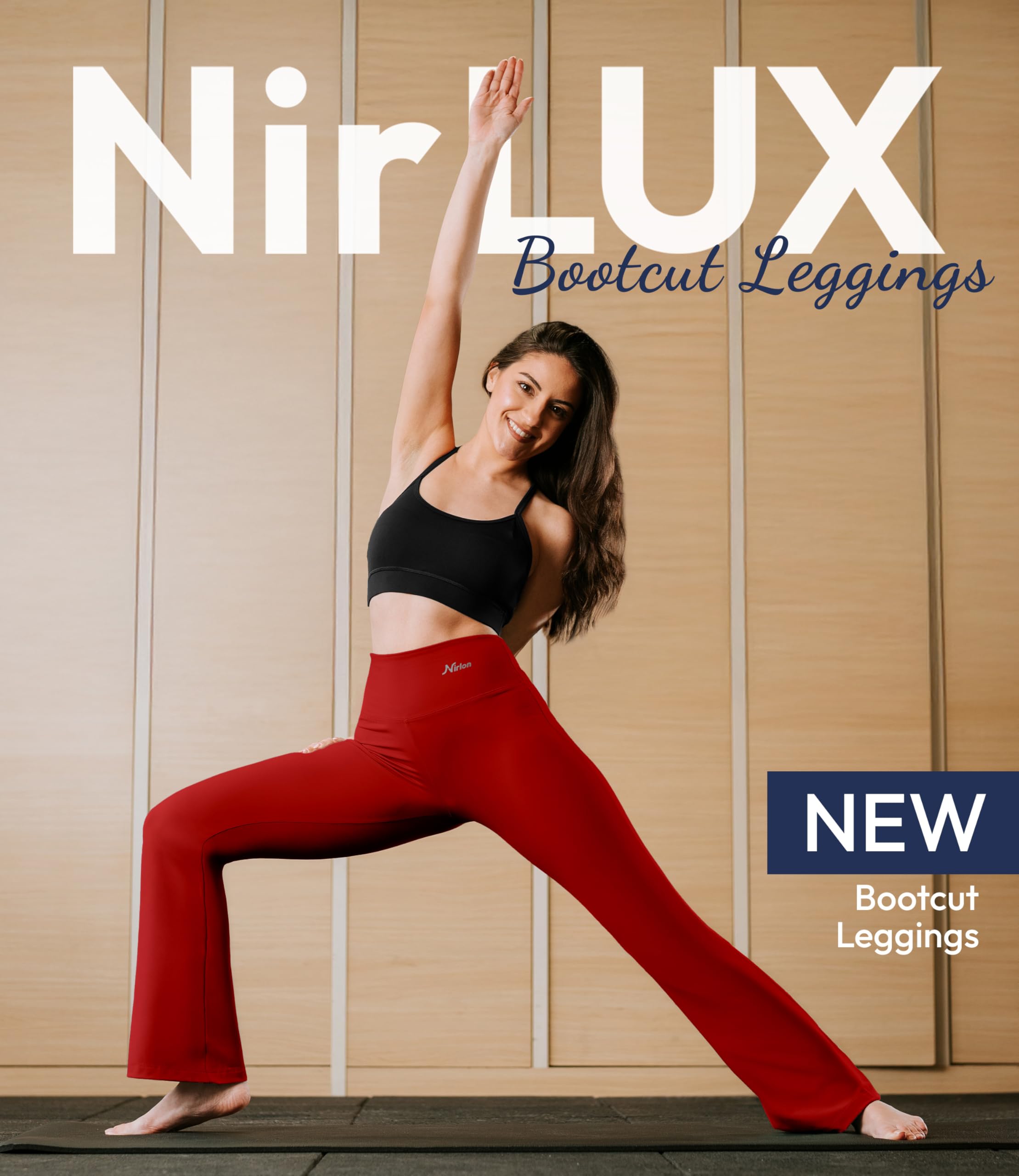 NirLUX Bootcut Yoga Pants - Soft Leggings for Women Regular & Plus Size Womens Leggings Tummy Control for Gym & Yoga (8 28