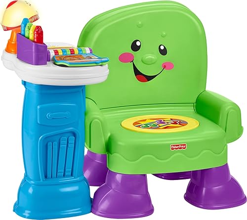 Fisher-Price Silla de aprendizaje de canciones y historias juguete musical interactivo para niños pequeños con 3 formas de tocar Exclusivo de Tienda