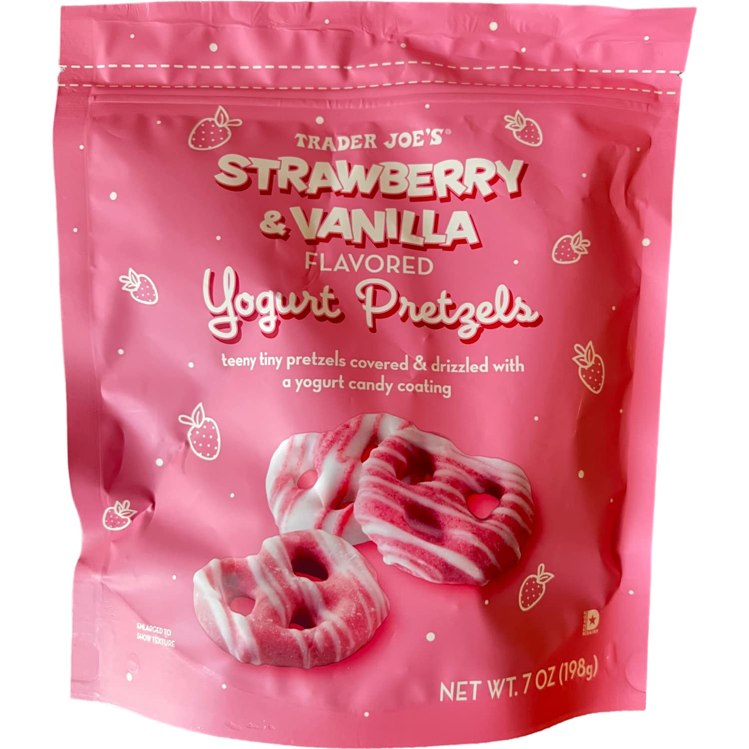 Trader Joe’s Strawberry & Vanilla Flavored Yogurt Pretzels, 7 oz (Pack