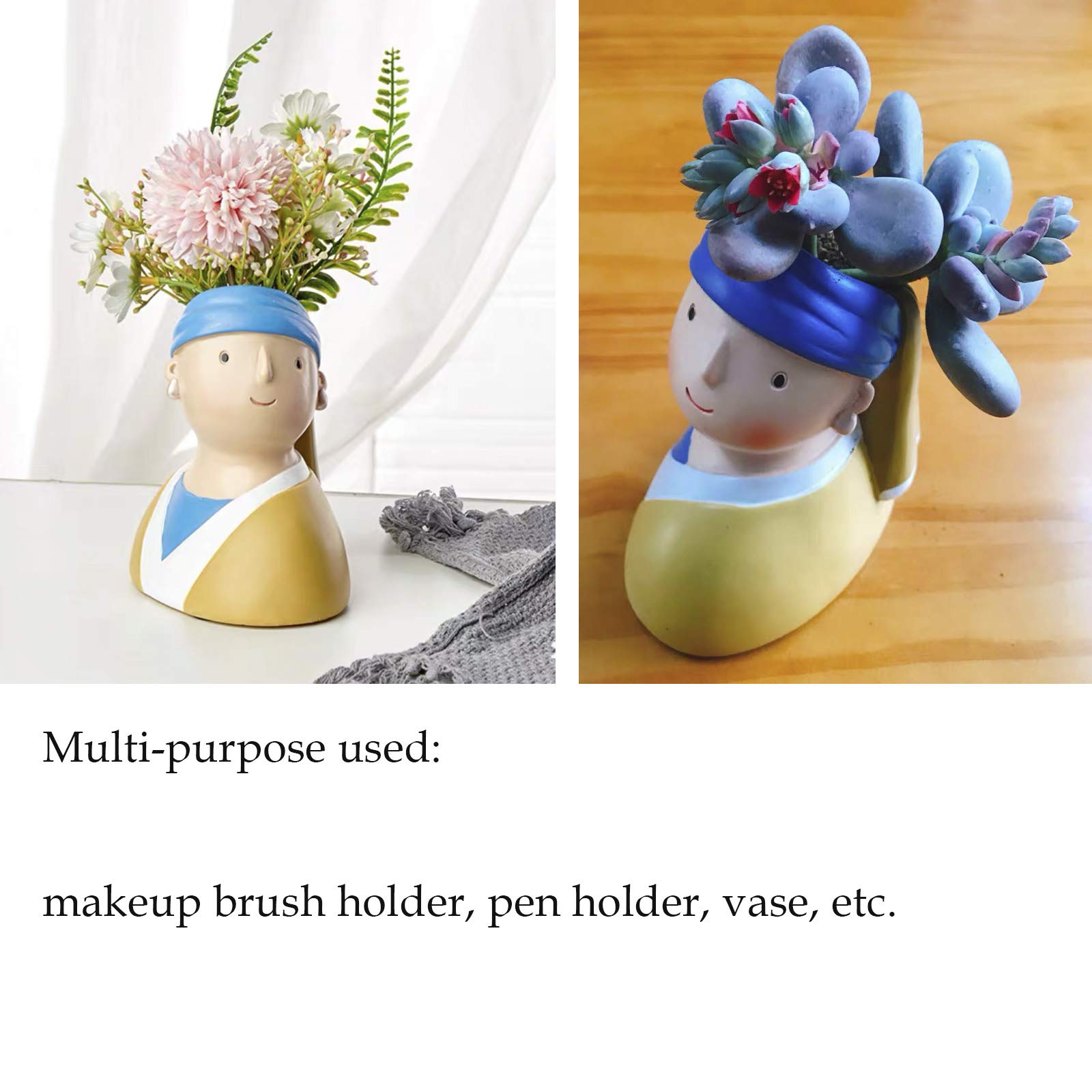 Amazon.co.jp: Lemonadeus クリエイティブで有名な絵画 女性頭の