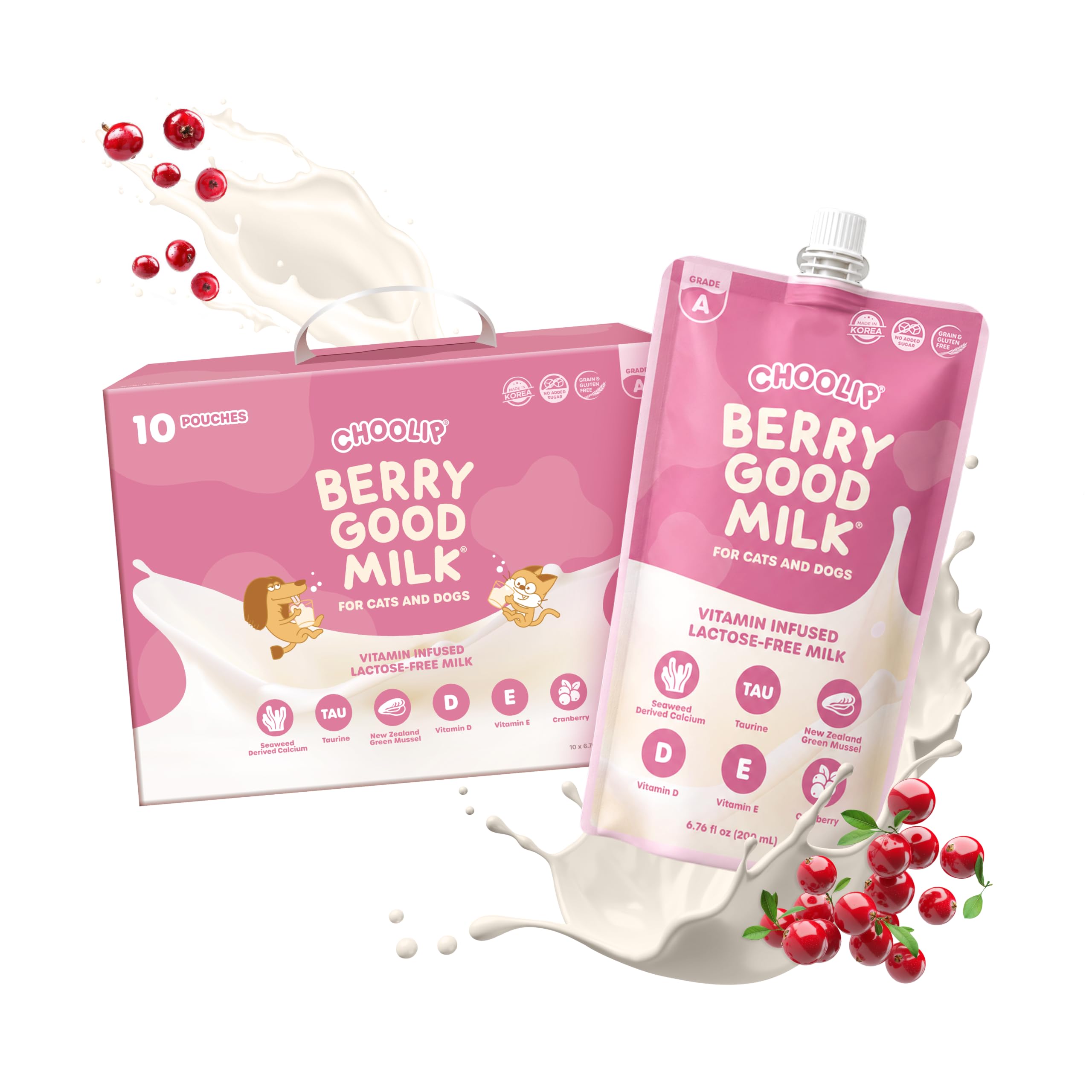 Amazon.com : Choolip Berry Good Milk for Cats & Dogs – Lactose