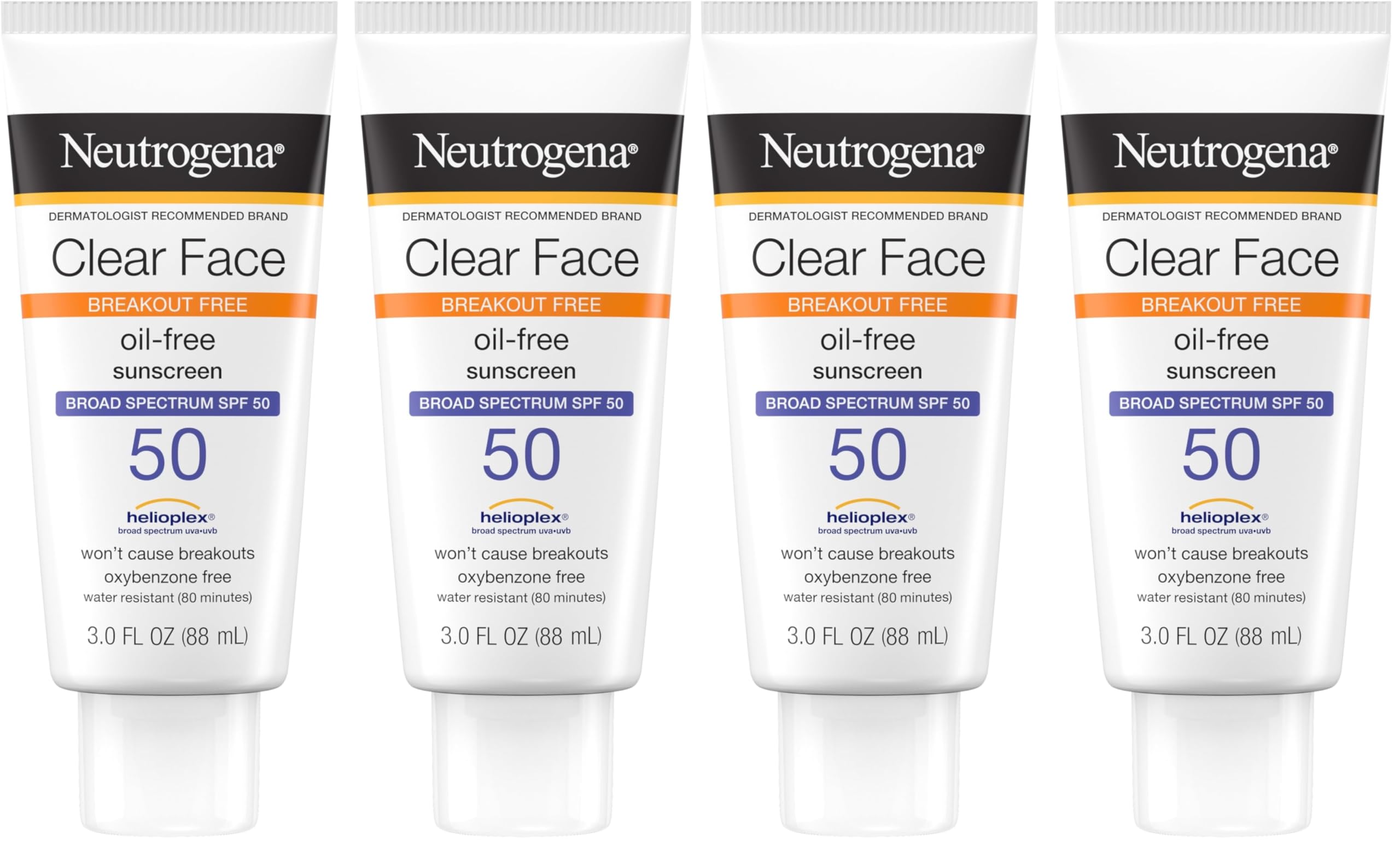 Neutrogena Clear Face Sunscreen SPF 50 - Breakout-Free! -9 Neutrogena Clear Face Sunscreen SPF 50 - Breakout-Free! -9