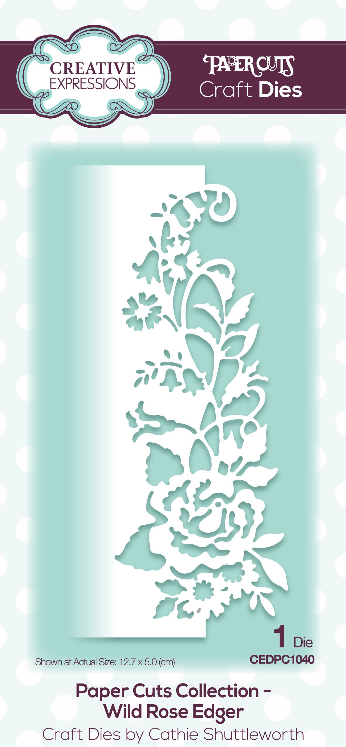 Papercuts Wild Rose Edger - Craft Die