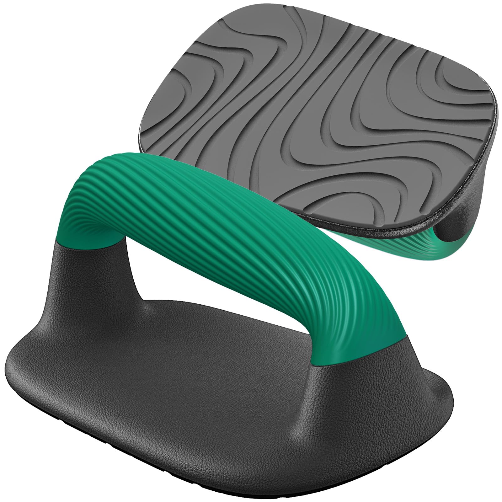 Kipika Push Up Bars, Pushup Stands, Anti-Slip Soft Plastic Push Up Handles, Bottom Anti-Slip Pad, Strength Training Equipment, Perfect for Floor Workout Exercise (E: Black & Green) — image 1