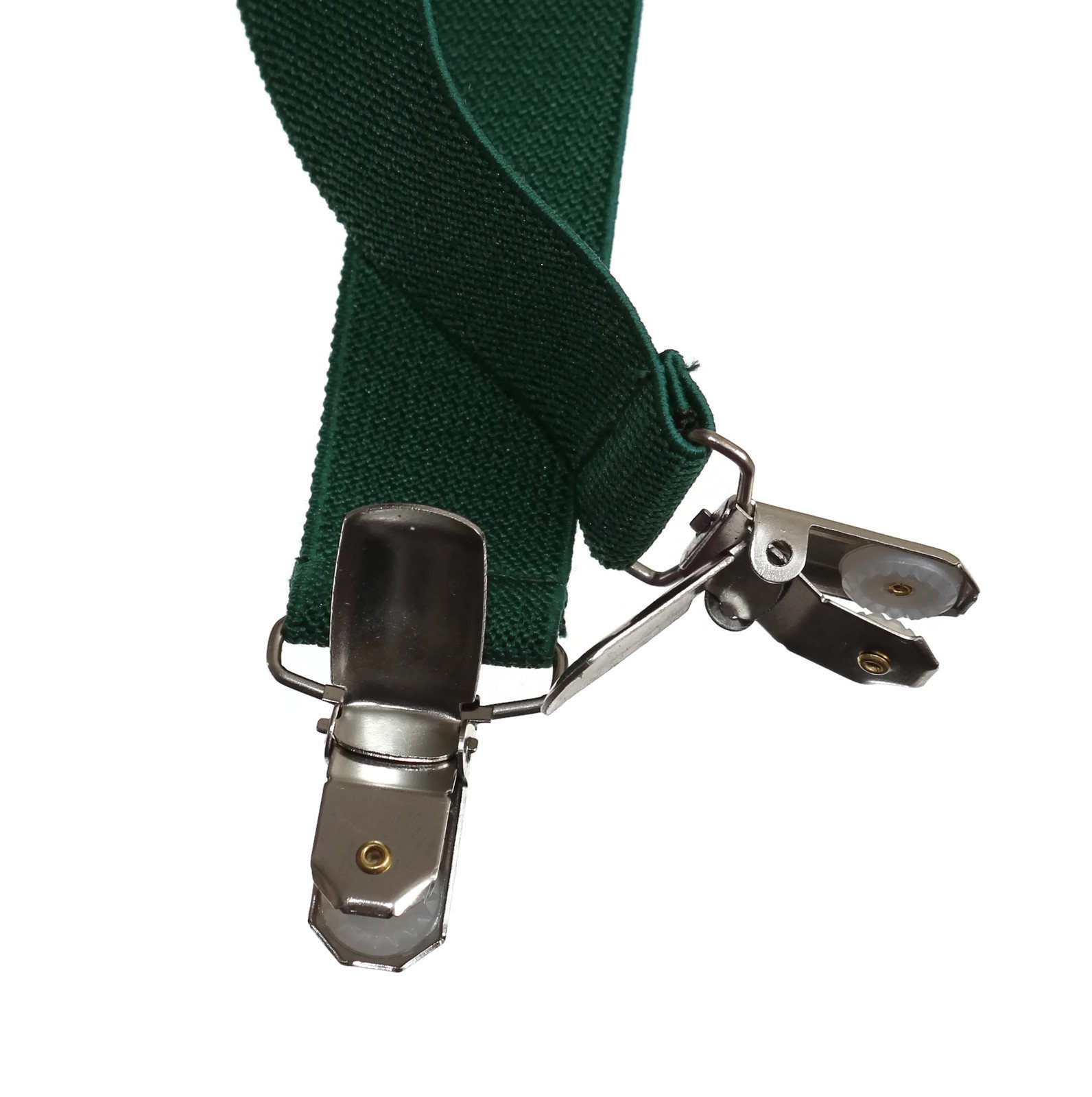 Kids Forest Green Adjustable Suspender and Bow Tie Set