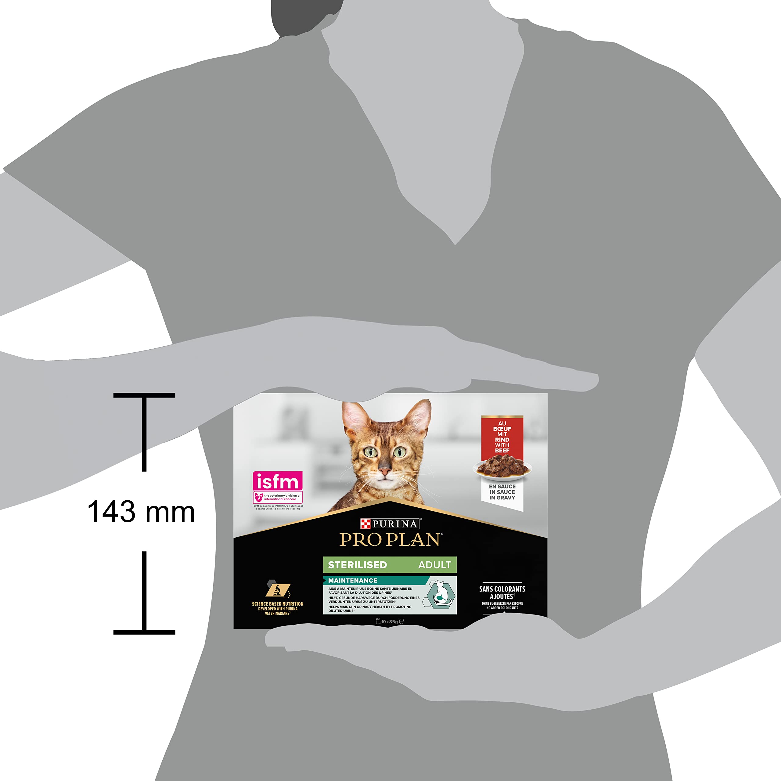 Purina Pro Plan Mokra karma dla kota sterylizowana dla dorosłych Różne opakowania, 4 opakowania po 10 saszetek po 85 g