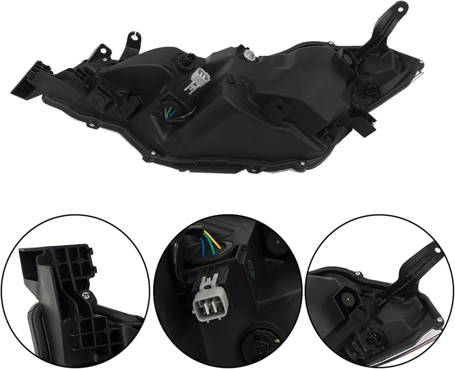 Replacement for Toyota Corolla LE 2017-2019 w/DRL Headlight Assembly Projector Left and Right Side Pair