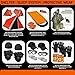 72 Hour Survival Kit - 291 Pieces Survival Gear and Supplies - 45L Go Bag Emergency Backpack, First Aid, Water Filter, Tools, Tent, Camping Essentials, Emergency Preparedness - The Alpha, Khaki L