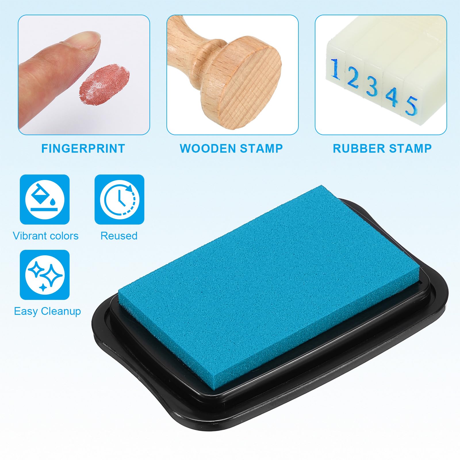PATIKIL 3"x2" Large Stamp Pad - Image 3