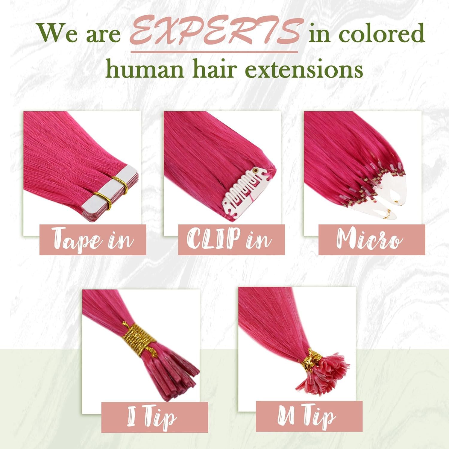 RUNATURE Micro Beads Hair Extensions Real Hair Purple Remy Micro Ring Hair Extensions Invisible Remy Straight Micro Hair 14 Inch 25g/25strands #Purple — view 71