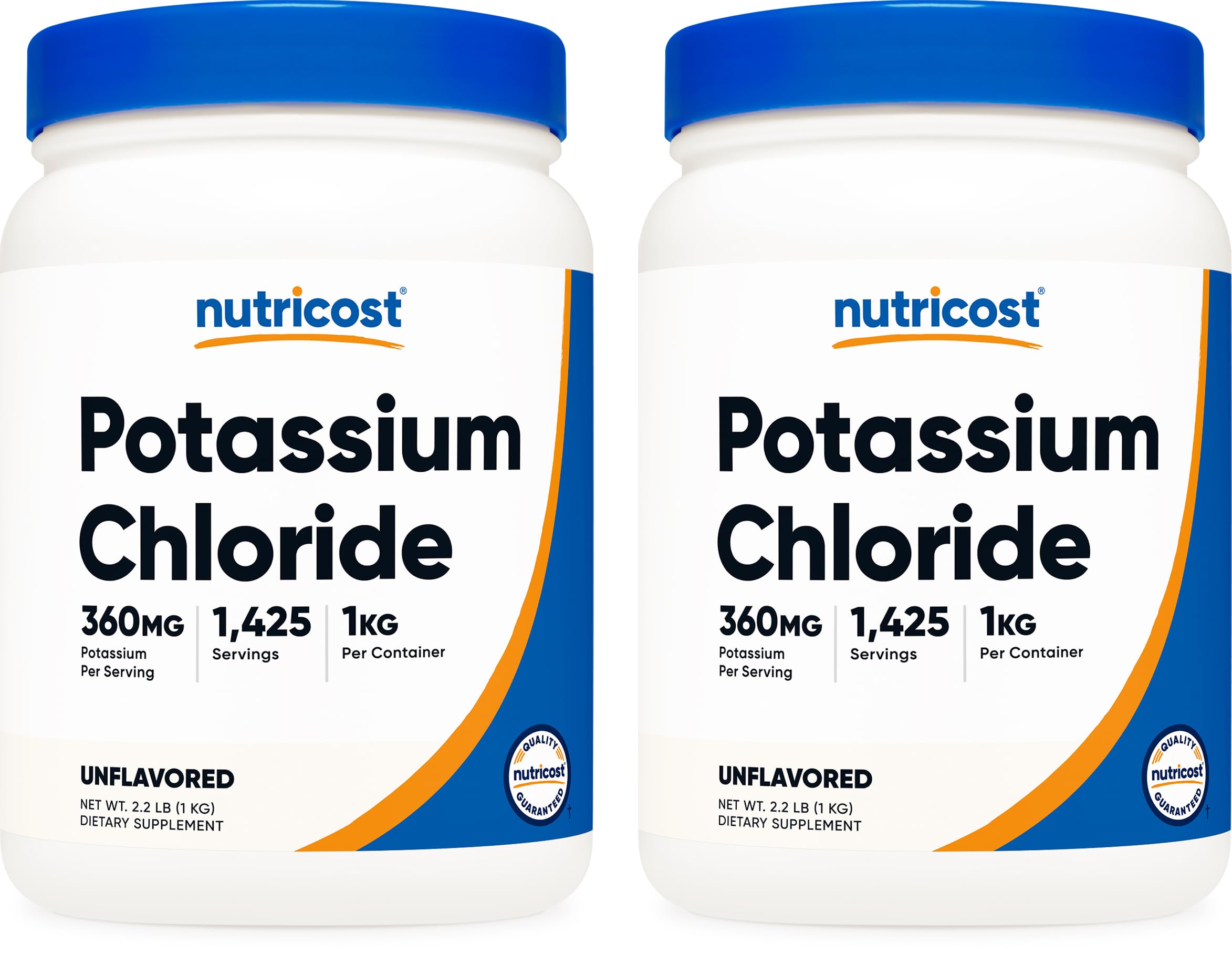 Nutricost Potassium Chloride Powder 1kg - Gluten Free, Non-GMO (Pack of 2) 35.27 Ounce (Pack of 2)