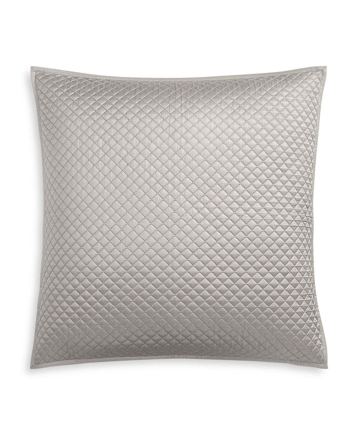 Hudson Park Bedding Collection Cotton Silk Quilted Diamond Pillow Sham