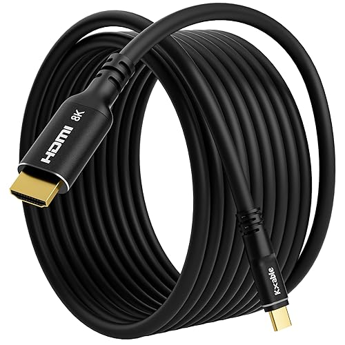 Miniatura 30 de Cable USB C a HDMI 2.1 de 8K de 4 pies, (8K @60 Hz, 4K a 120 Hz, HDR), cable trenzado, compatible con Thunderbolt 3/4, para iPhone 15 Series