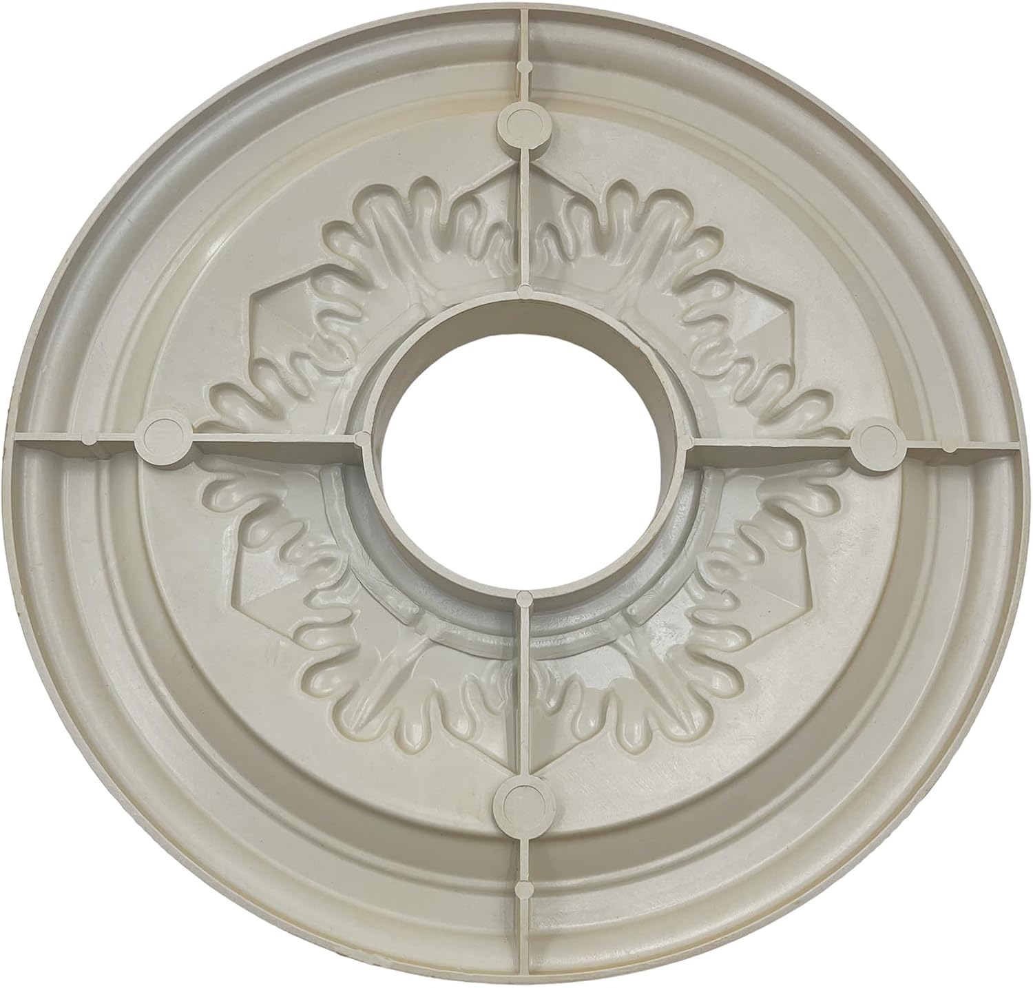 Ceiling Medallion for Light Fixtures Ceiling Fan Medallion Ceiling Light Cover Plate Home Lighting Ceiling Medallions 12" OD x 3.6" ID(Gold)