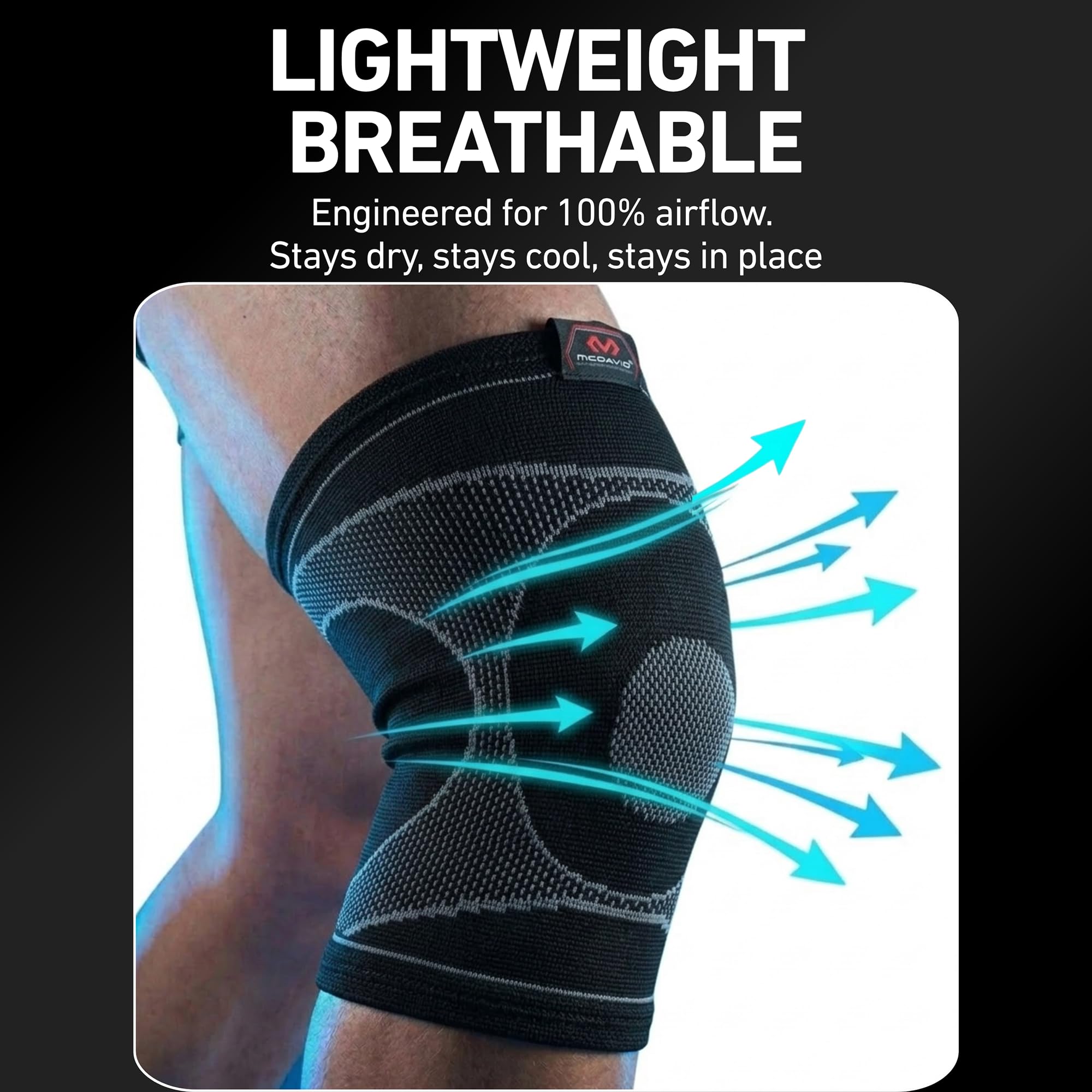 Mcdavid Ginocchiera 4 Way Elastic Blk M