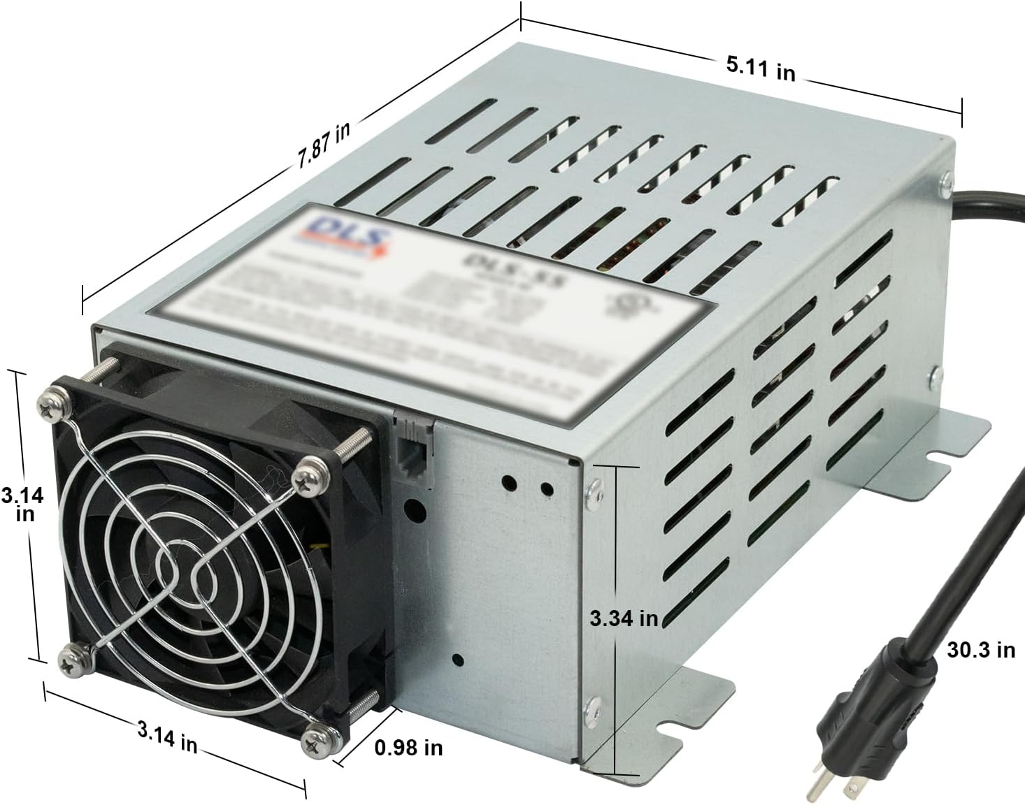 Power Converter with Built-in 3 Stage Smart Battery Charger Replacement for DLS DLS-55 55 Amp 12V RV Battery Charger