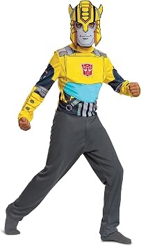 Disguise Recycled Blend Bumblebee Costume, Official Transformers Costume, Kids Size 7-8