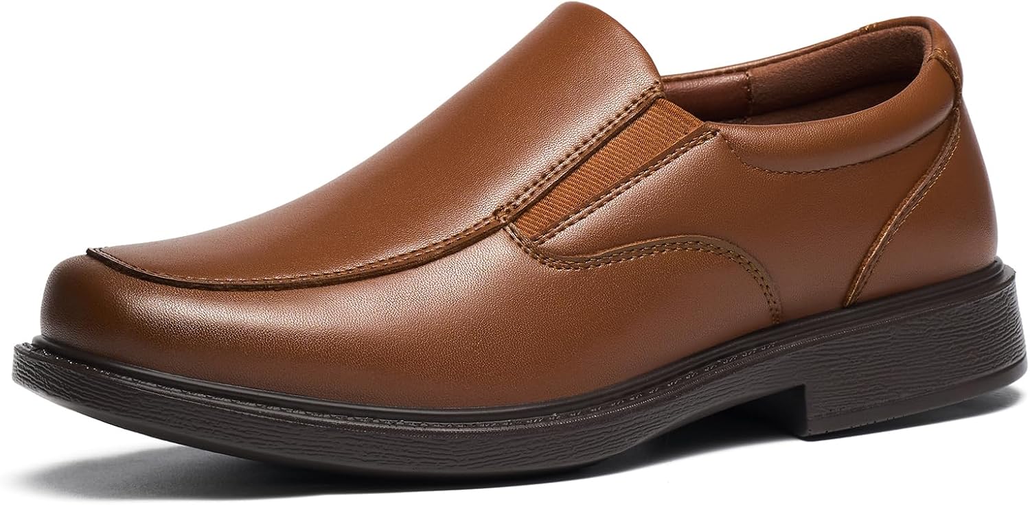 GINNI Boys Slip-On Dress Shoes Kids Comfortable Moccasin