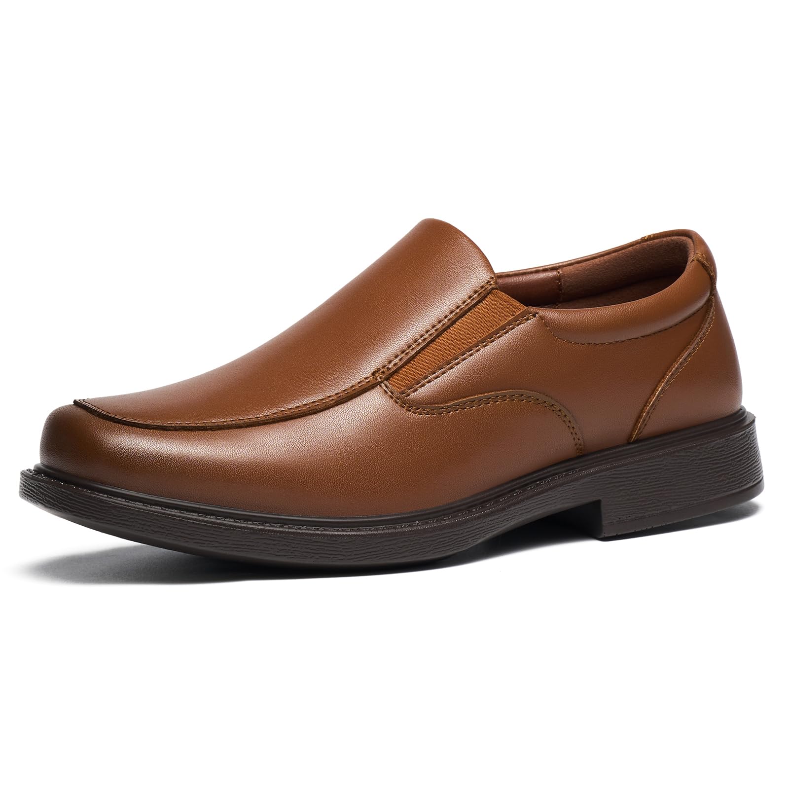 View 1 of *** USED, SCUFFED TOE***
,GINNI Boys Slip-On Loafers - Brown, Size 3 Little Kid