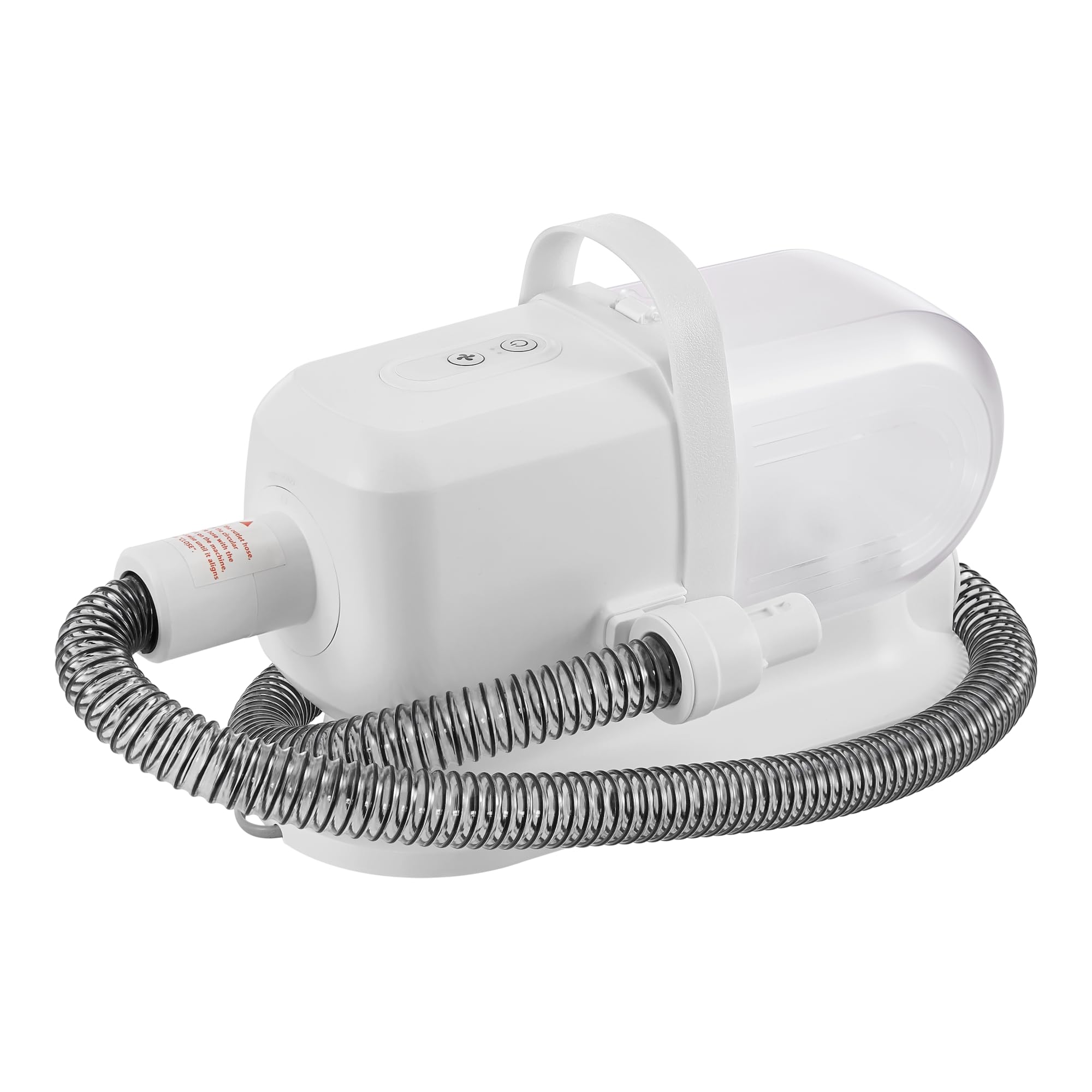 in.tec Kit Toelettatura 5 in 1 per Animali Domestici Tosatrice Elettrica e Aspirapolvere con Contenitore Rimovibile Trimmer Cani Gatti Asciugapeli - Bianco