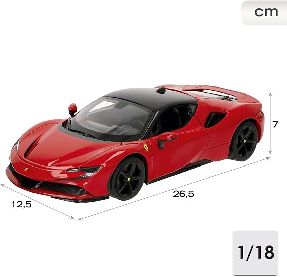 Bburago 1:18 R&P SF90 Stradale, Red