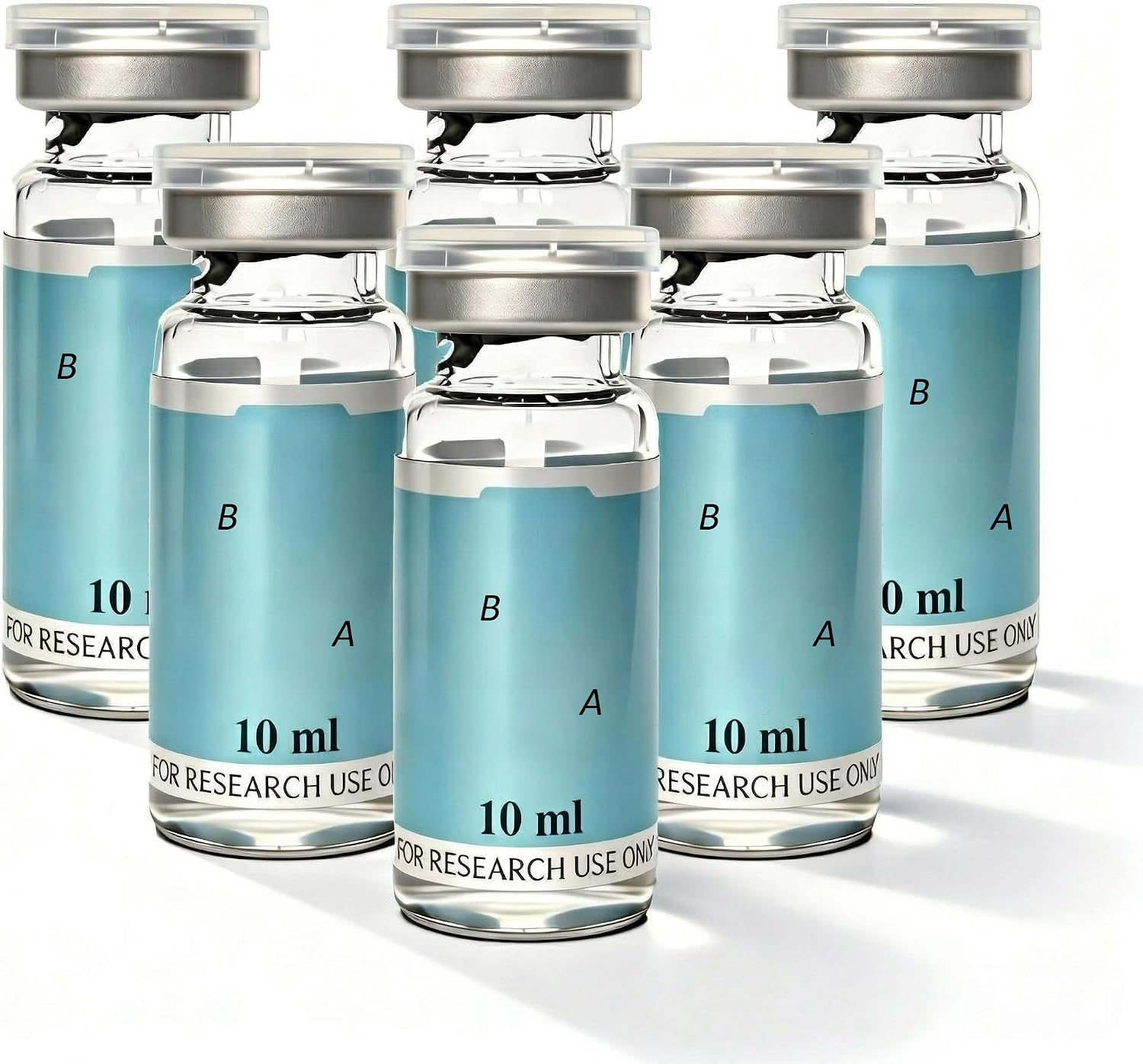 Glass Vials 10 mL, 6 Pack
