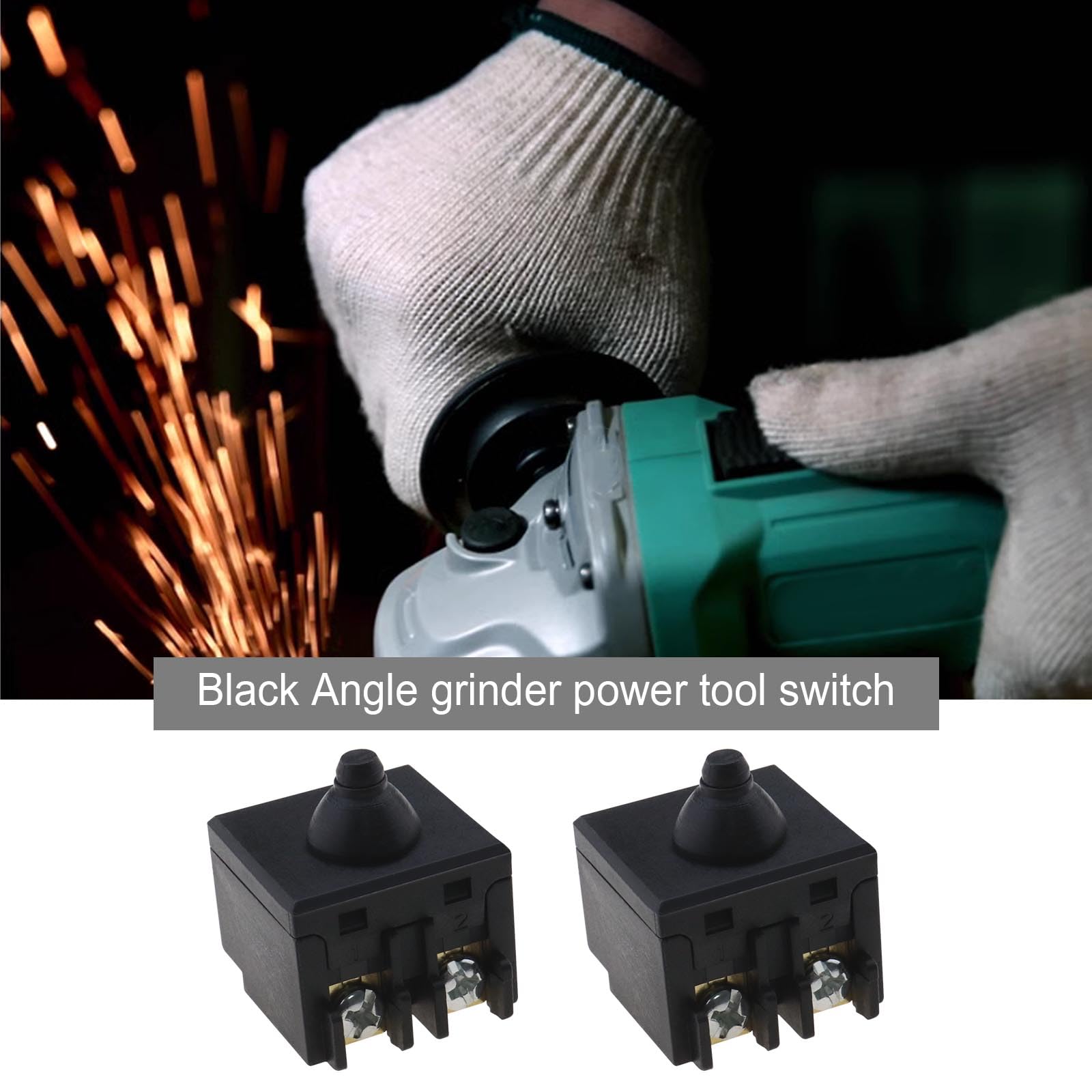 Micro Traders 2PCS Angle Grinder Switch for 100mm 4