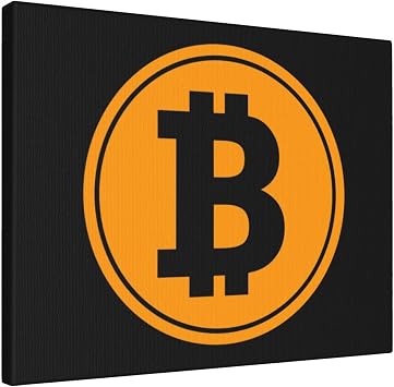 Bitcoin Maximalist Symbol Logo Cryptocurrency Natural Beauty Premium Frameless Canvas Wall Art 16x20in