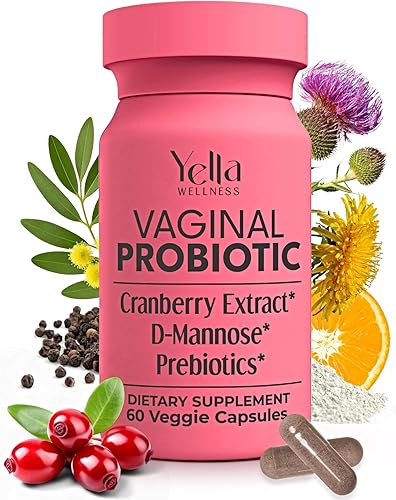 Probióticos vaginales y prebióticos para mujeres con extracto de arándano | Apoya el tracto urinario y el equilibrio del pH para mujeres |