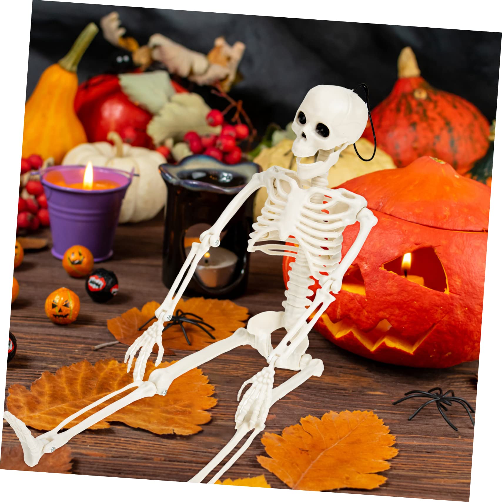 TOYANDONA 4 Piezas Esqueleto Humano Esqueleto Decoración Esquelética De Halloween Articulación del Esqueleto De Halloween Hueso De Plastico Pequeña Calavera Novio El Plastico Moda