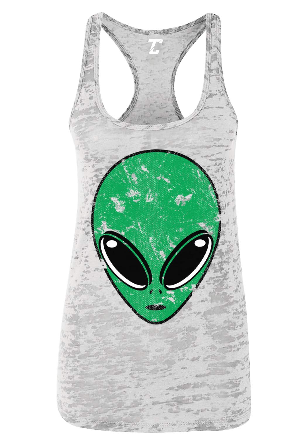 Alien Head - Martian Outer Space Women's Racerback Tank Top