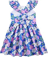 Vista 156 de Vestido de verano para niña, de algodón, con diseño floral