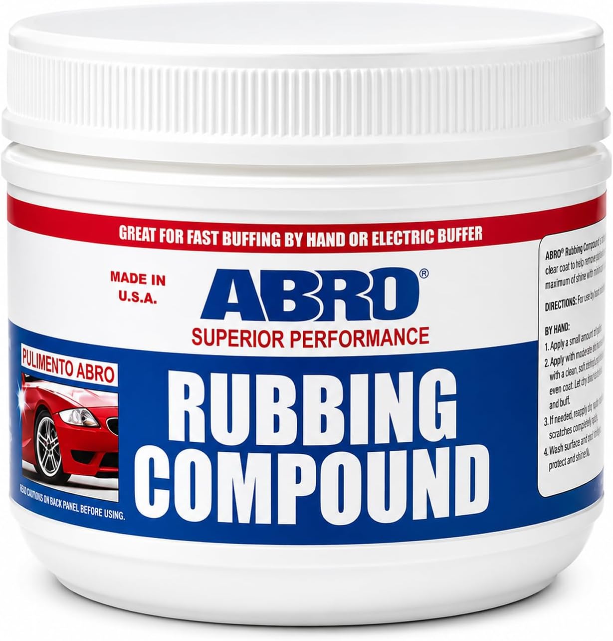 Rubbing Compound 32 oz — Fast-Cut Automotive Buffing Compound & Car Scratch Remover for Oxidized Paint, Scuffs, Swirl Marks, Dull Finish & Paint Correction