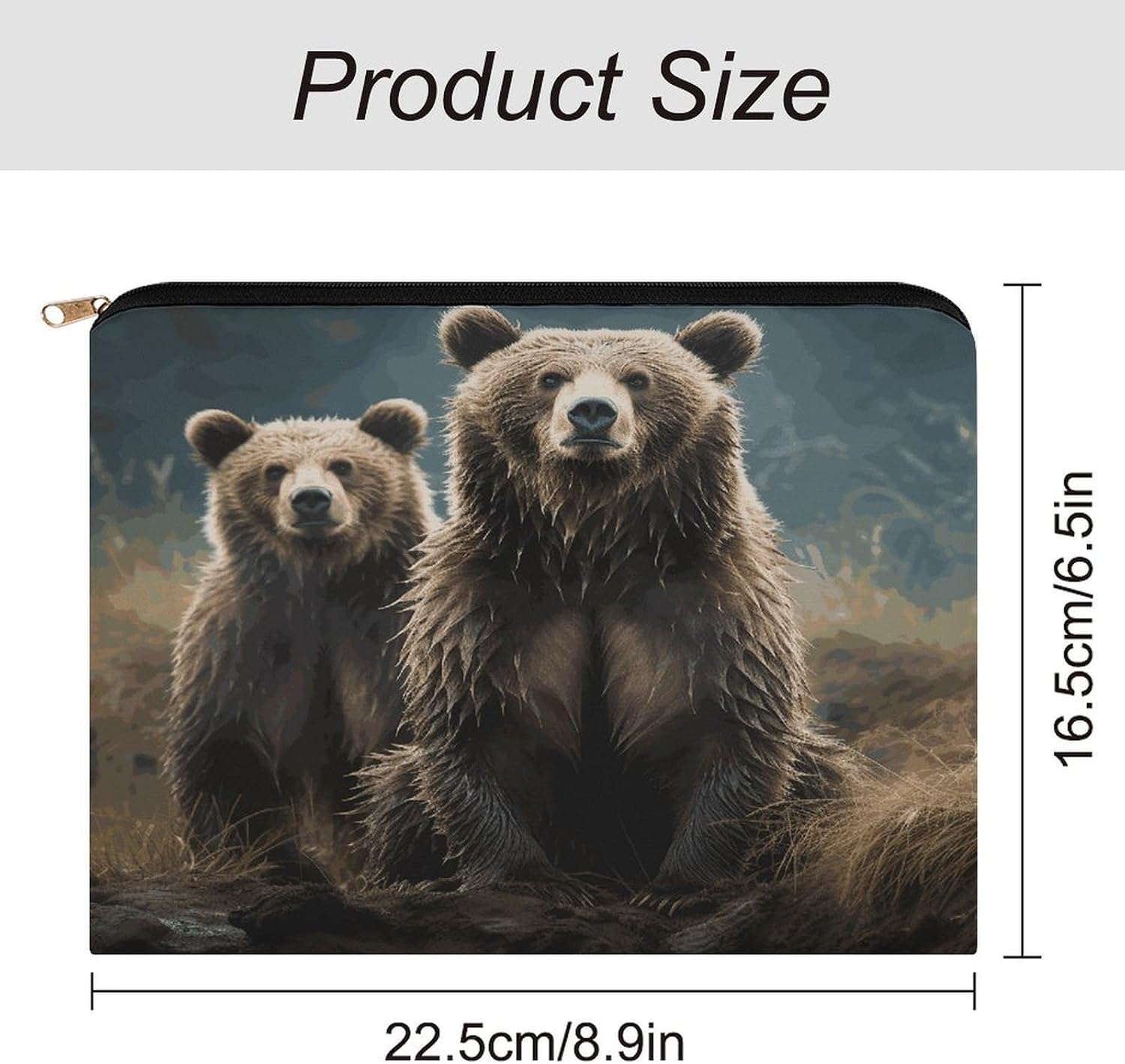 Encounter Animal Bear Makeup Bag Toiletry Bag Cosmetic Bag image 2