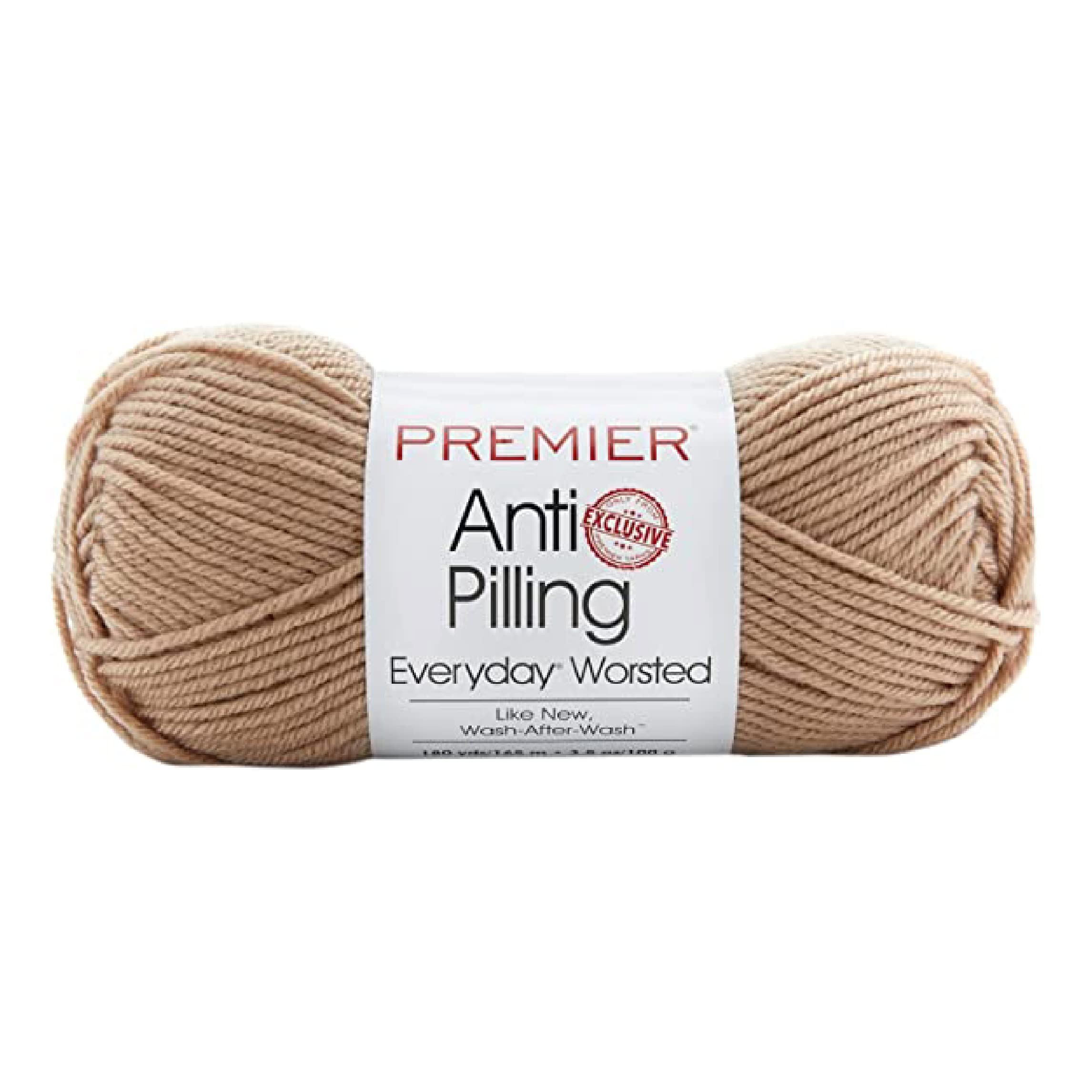 Fil tricot anti-pilling Premier Yarns Everyday Worsted Parchment sans bouloches