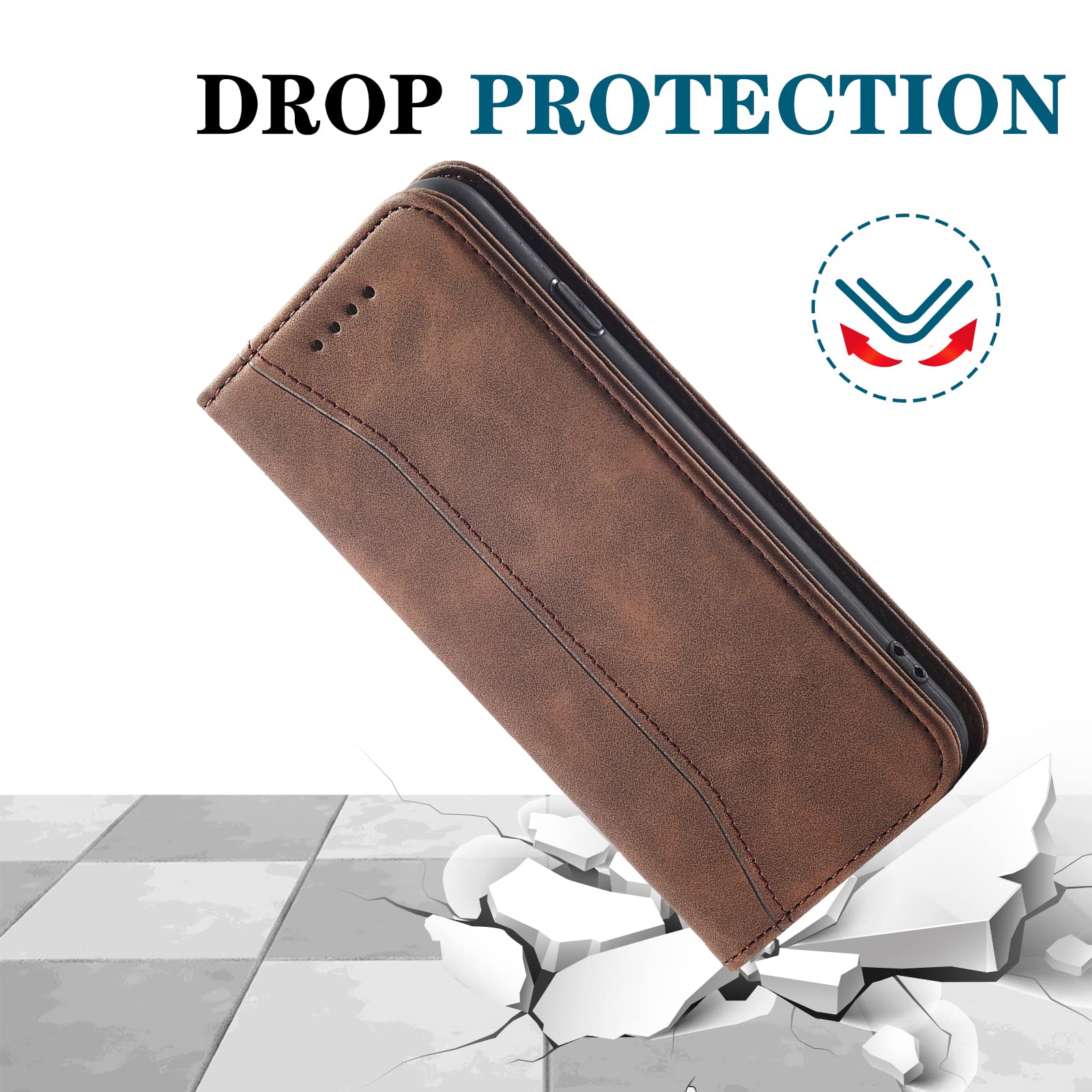 Cover per Honor X8 4G, Custodia Flip Pelle Leather