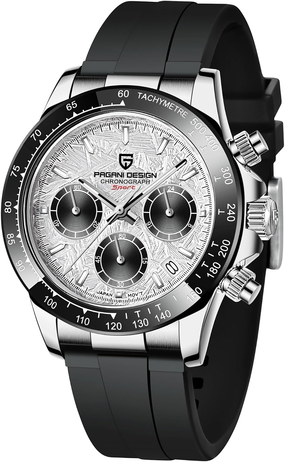 Pagani Design VK63 Chronograph, 40MM Sapphire Crystal Stainless Steel Quartz Watch