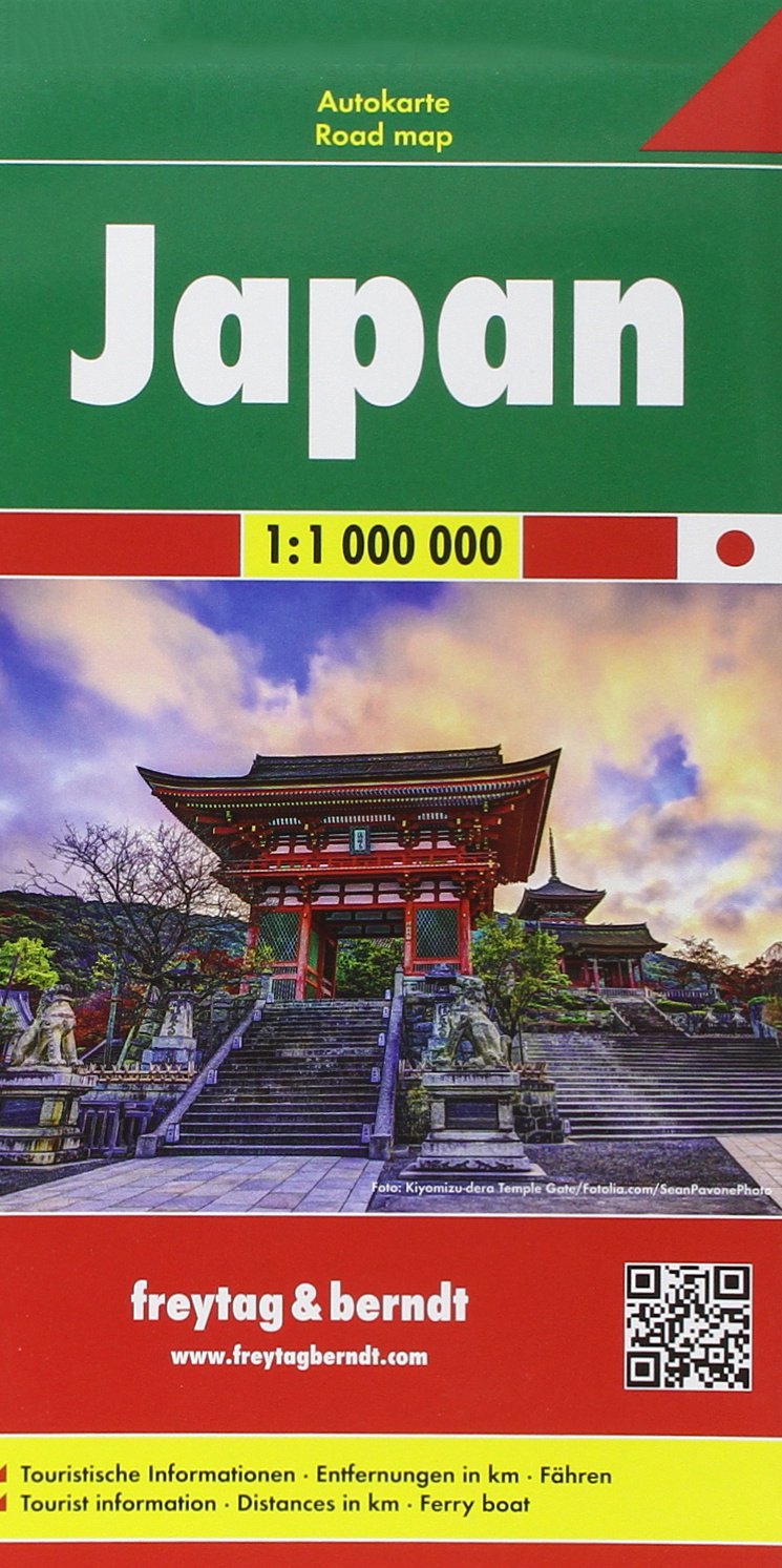 Japan f&b (+r): Wegenkaart 1:1 000 000