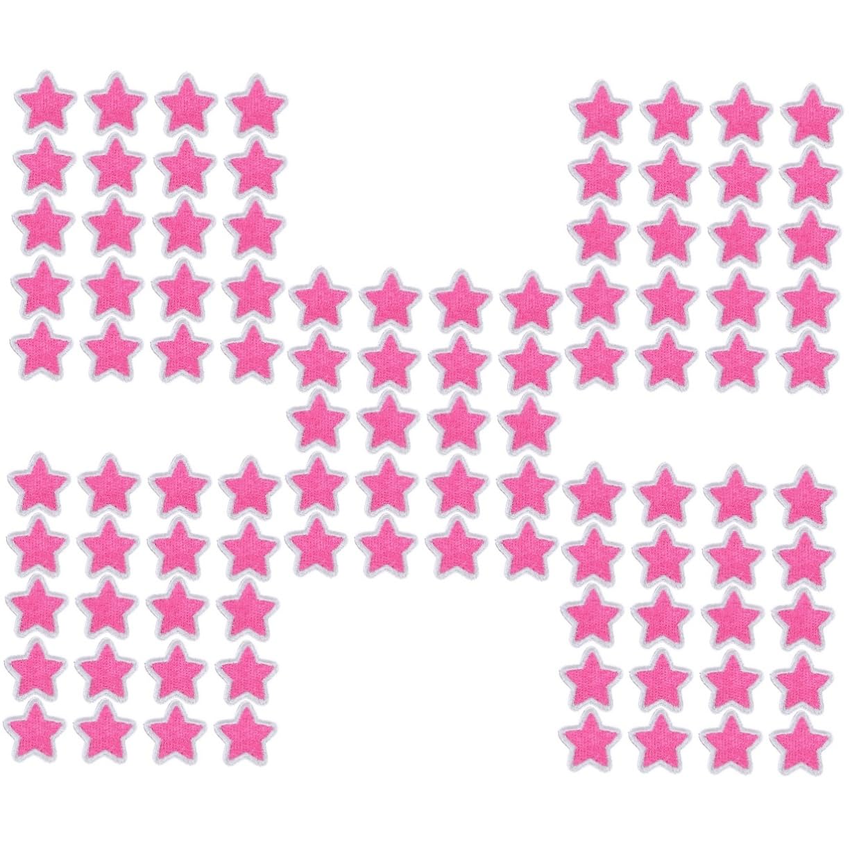 STOBOK 100pezzi Patches Ricamati Adesivi Per Abbigliamento Toppe Forma Di Stella Per Decorazione e Riparazione Per Vestiti e Zaini