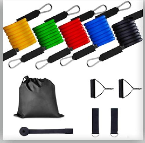 Miniatura 6 de 11 Piece Fitness Rally Rope Set, Bandas Elasticas para Ejercicio, Chest Expansion Stretchers, Exercise Bands for Fitness Sports Enthusiasts