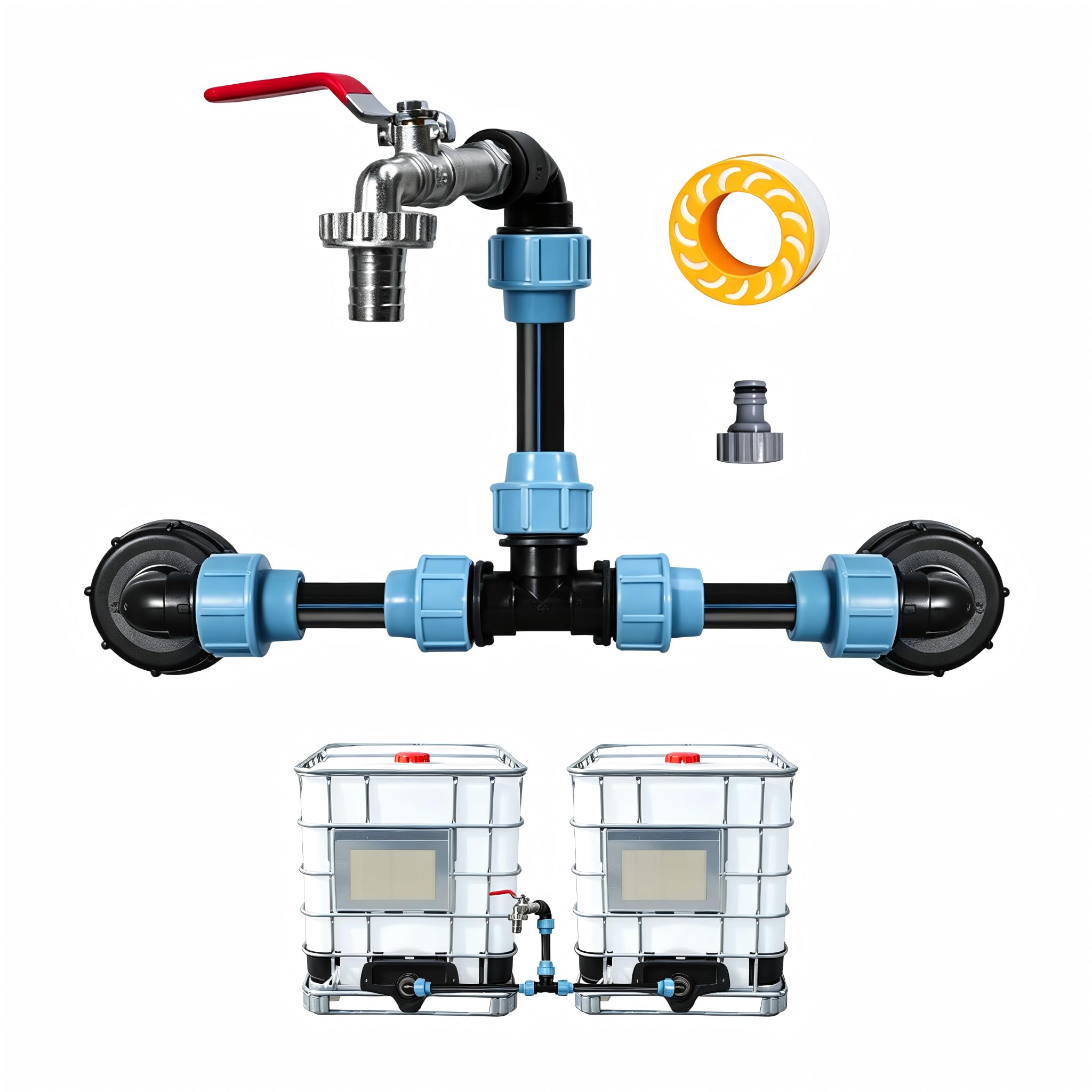 IBC Ensemble de robinets de vidange multifonction pour conteneur IBC