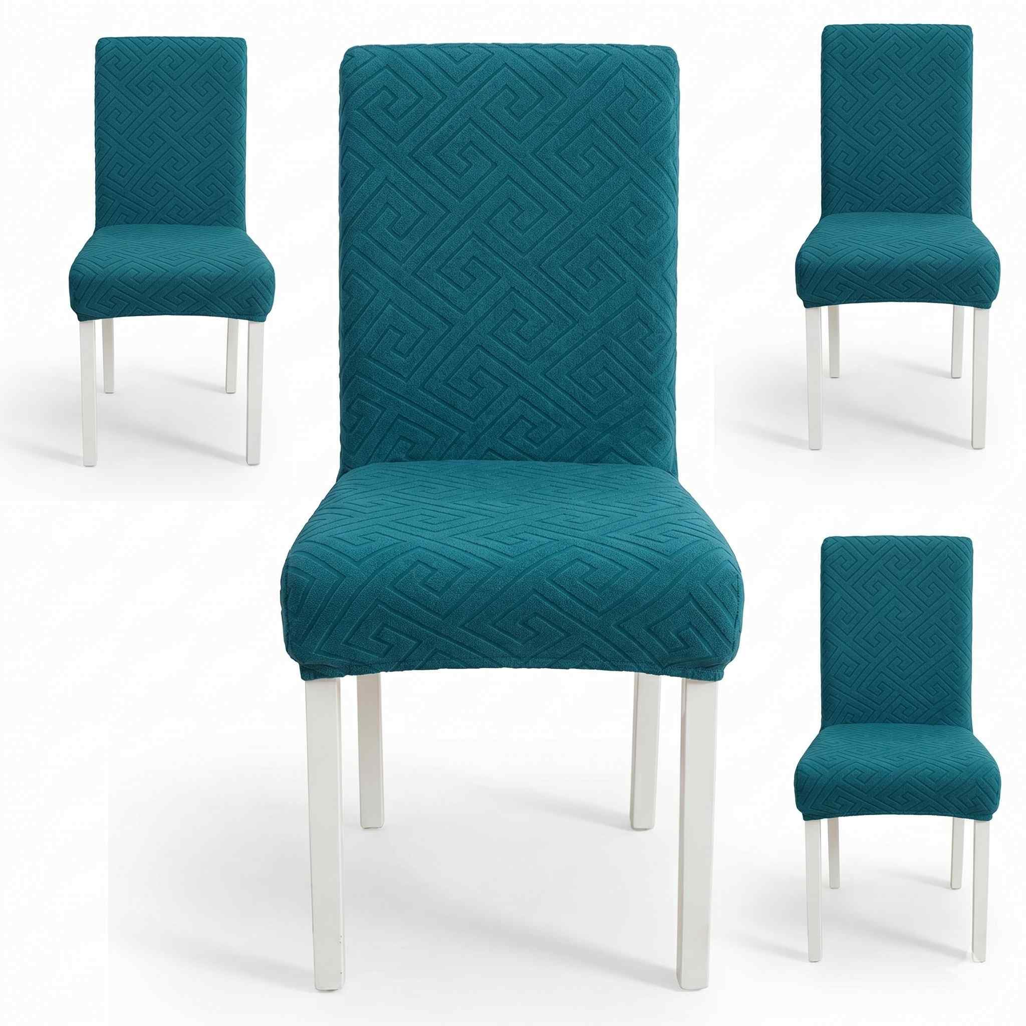 Styleys Elastic Chair Covers - 6 Pack Taupe -25