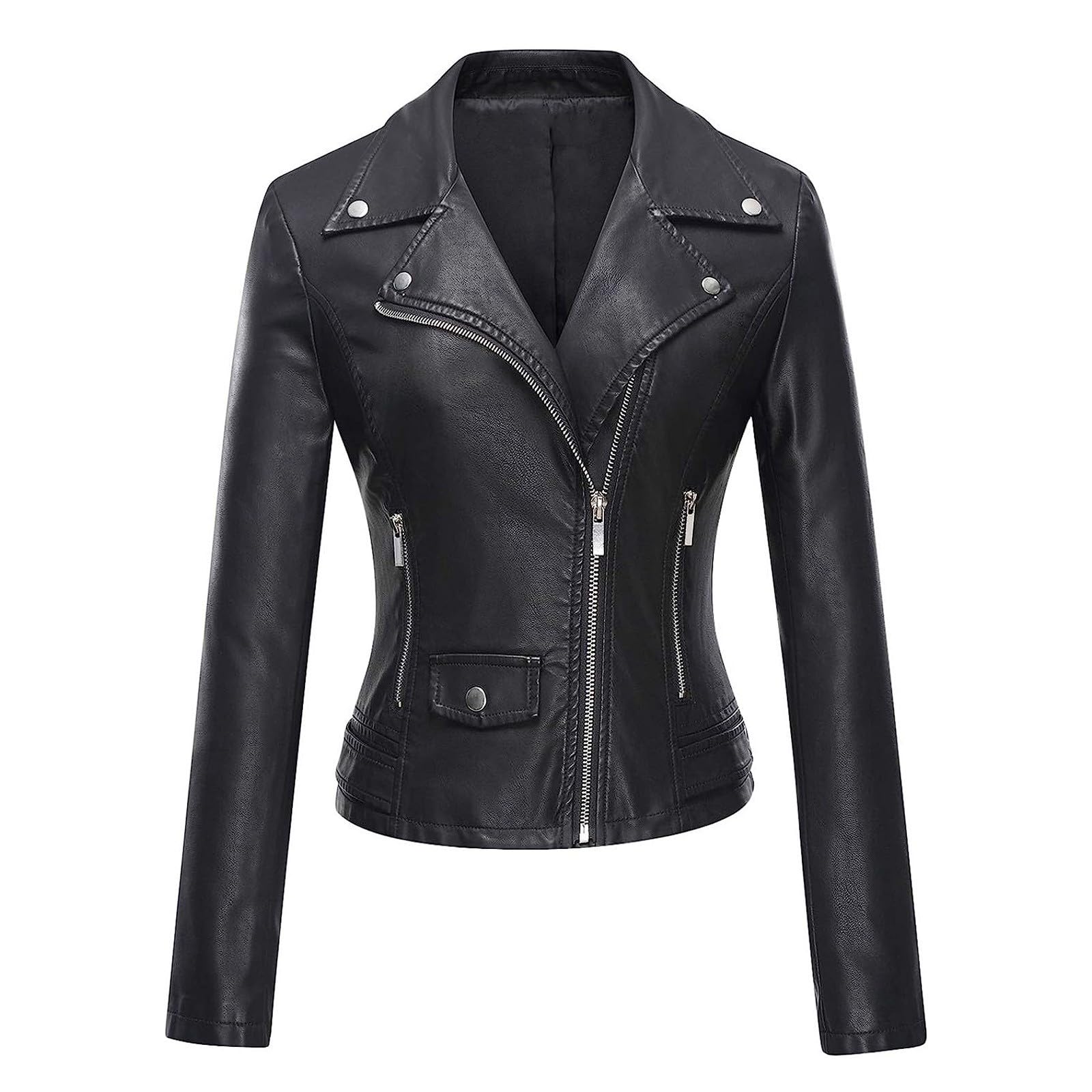 【nonnon様】ROUND SHORT FAKE LEATHER JACKET nonnon様】ROUND SHORT FAKE LEATHER JACKET nonnon様】ROUND