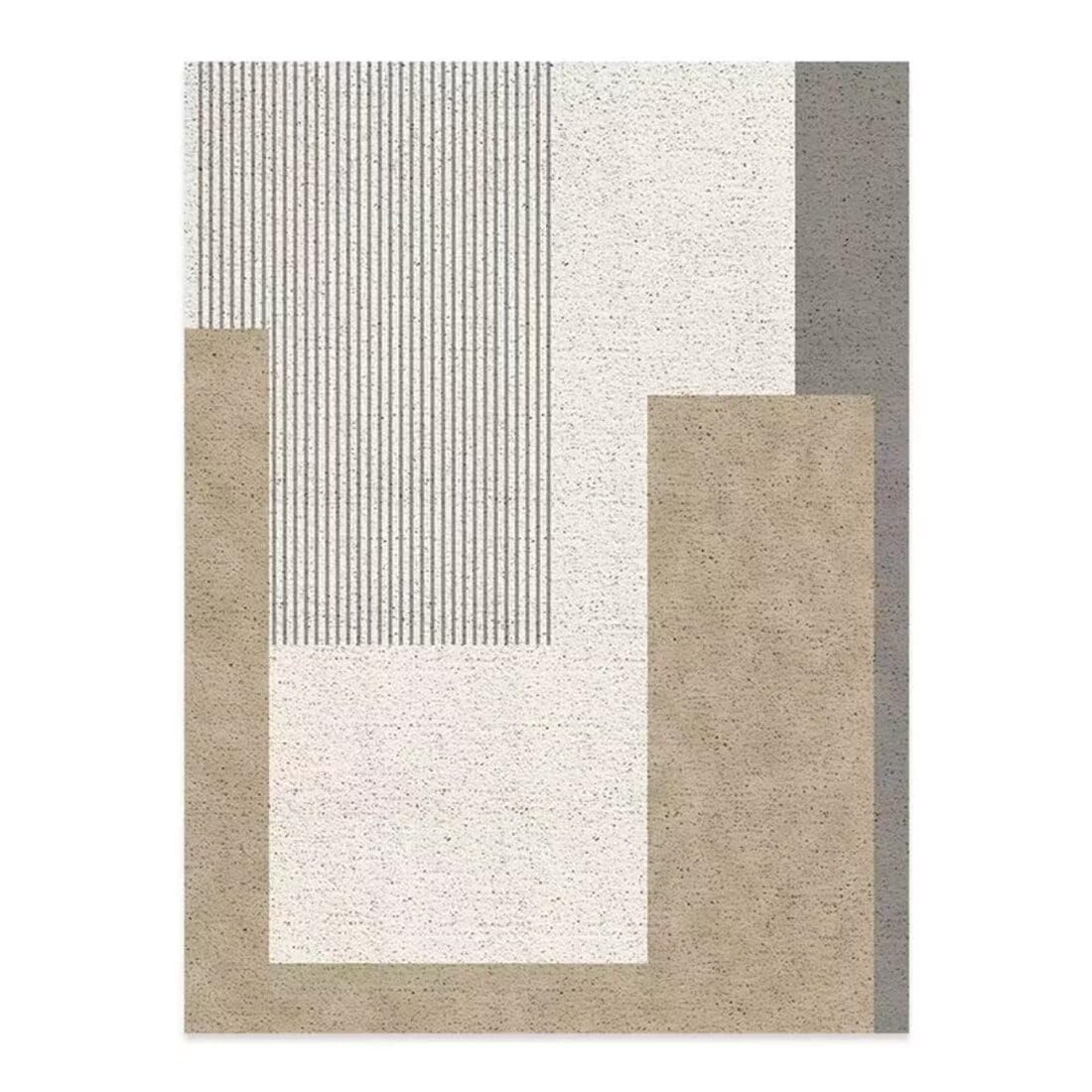 Tapis de salon et d'étude moderne au design de ligne simple pliable de 50X70CM